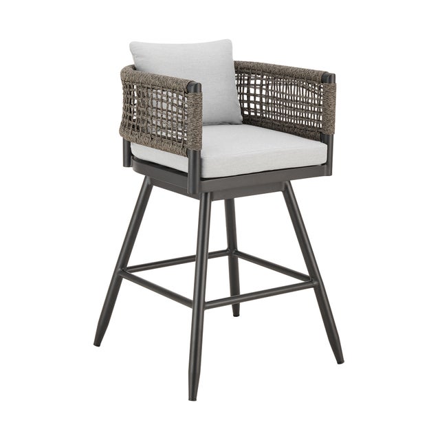 Alegria Outdoor Patio Swivel Bar Stool