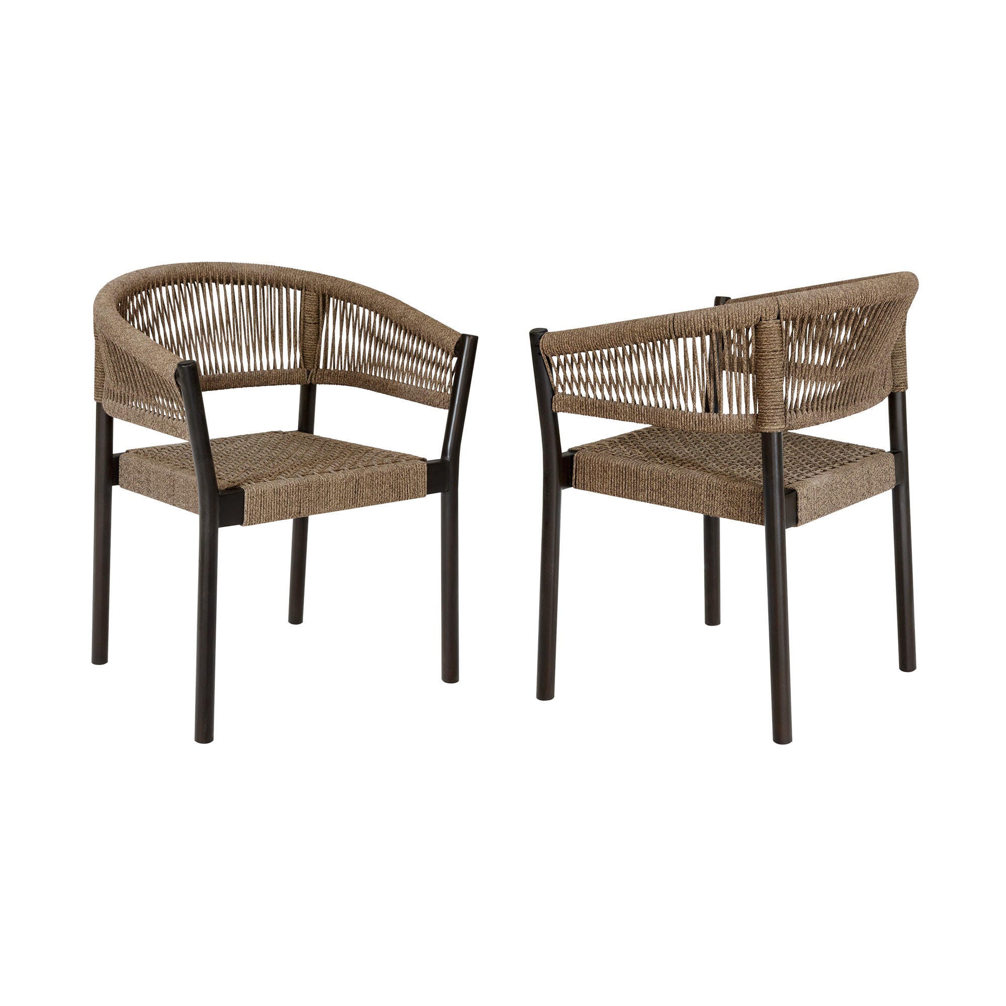 Doris Outdoor Patio Dining Chair (Set of 2), , large