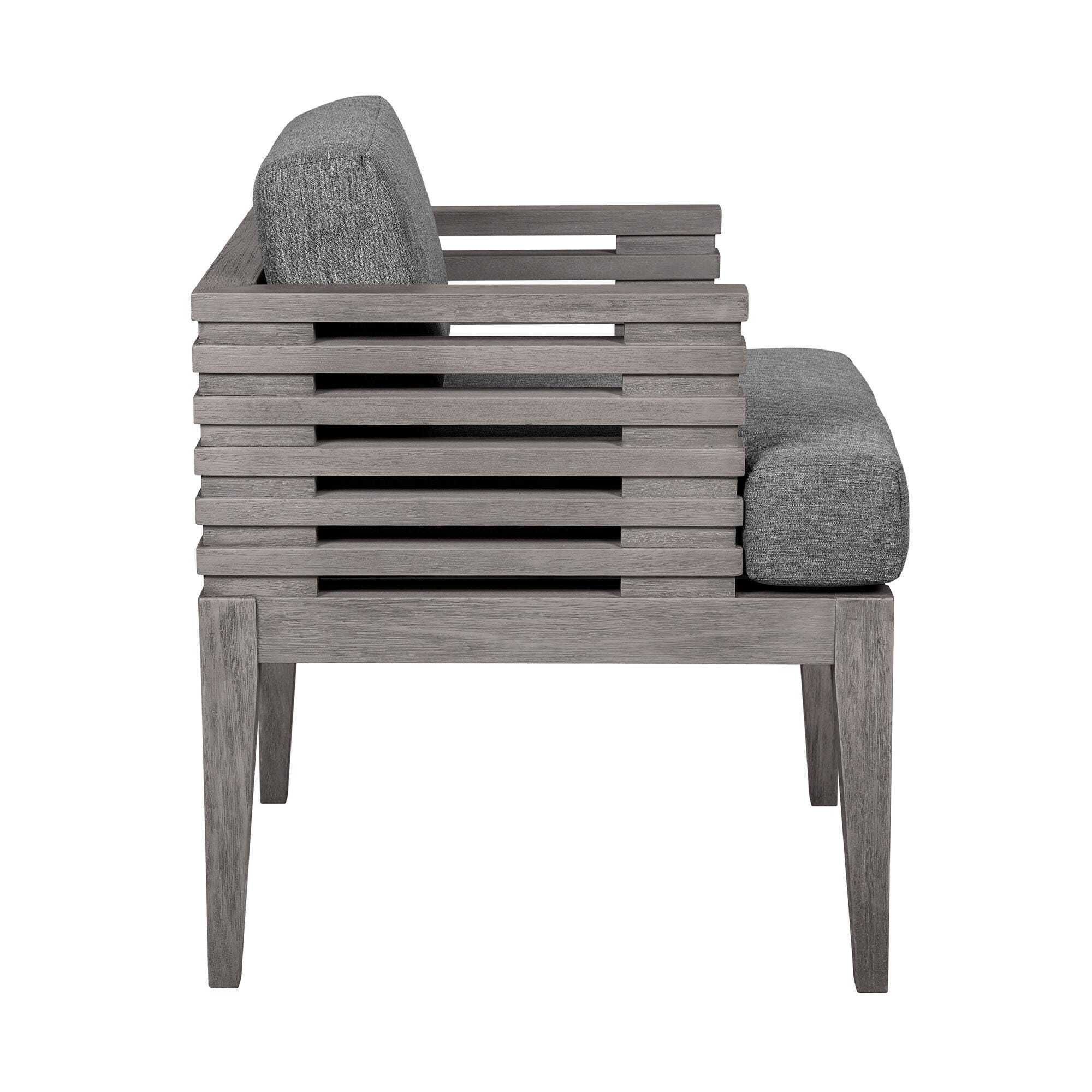 Vivid Outdoor Patio Dining Chair, Light Gray, large