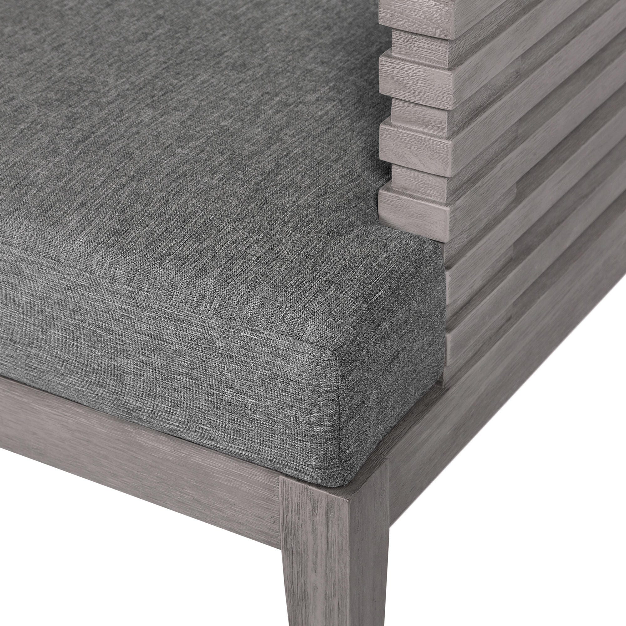 Vivid Outdoor Patio Dining Chair, Light Gray, large