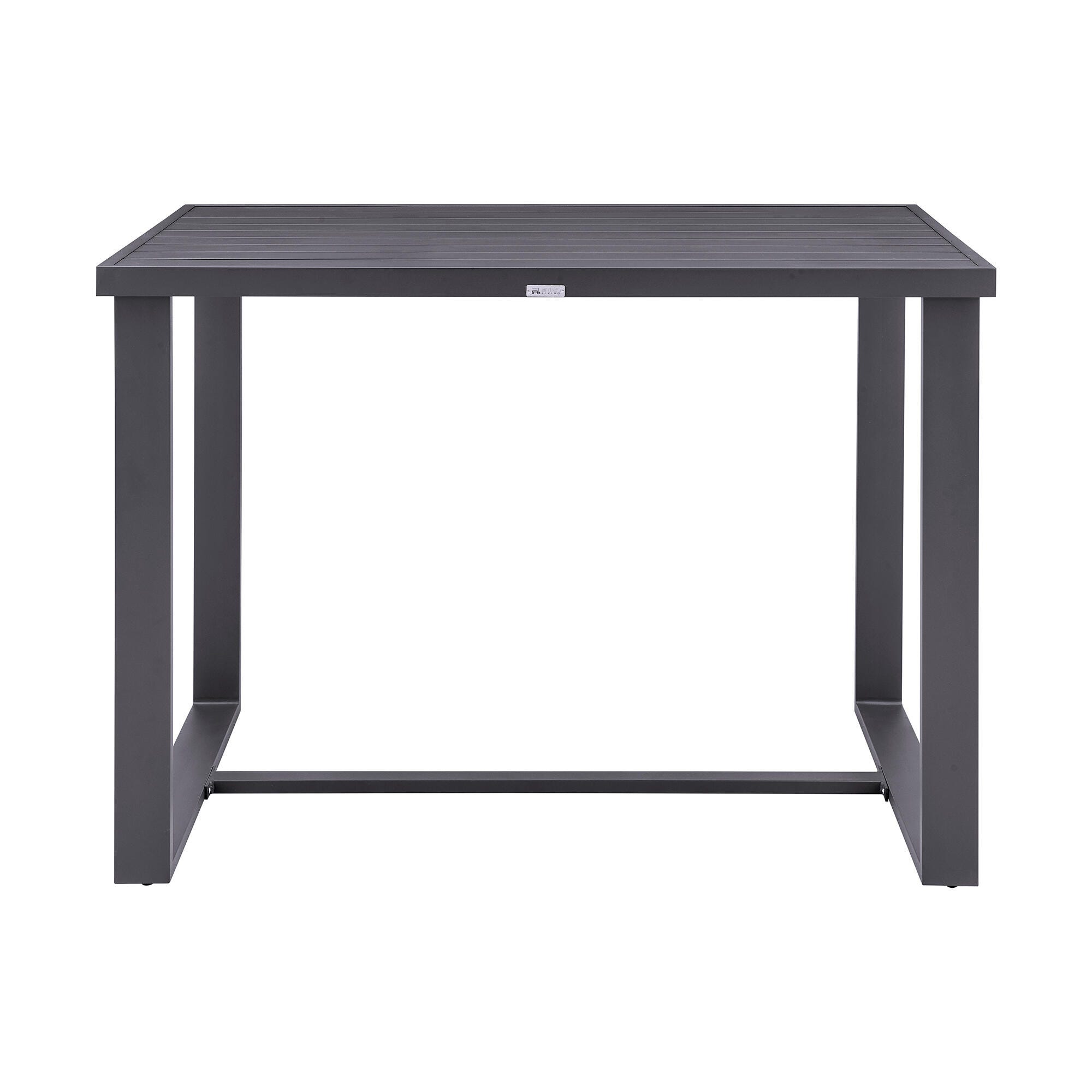 Menorca Outdoor Patio Bar Height Dining Table, , large
