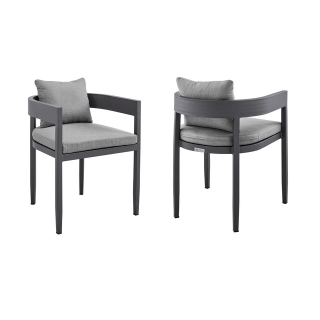 Menorca Outdoor Patio Dining Chairs (Set of 2)