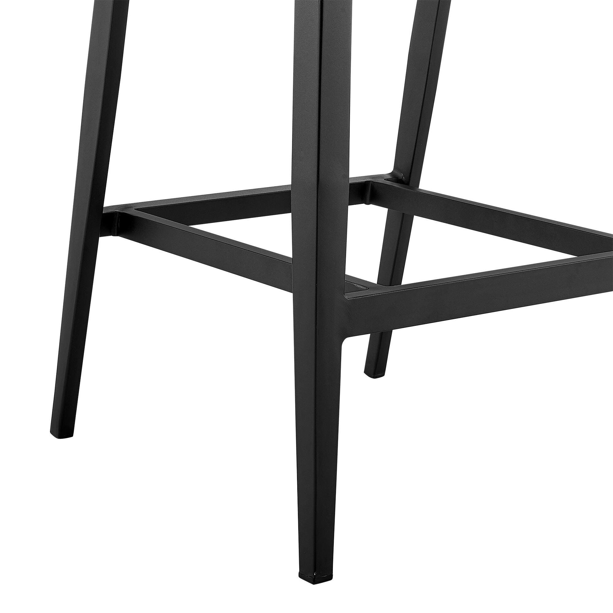 Palma Outdoor Patio Counter Bar Stool, Dark Gray, large