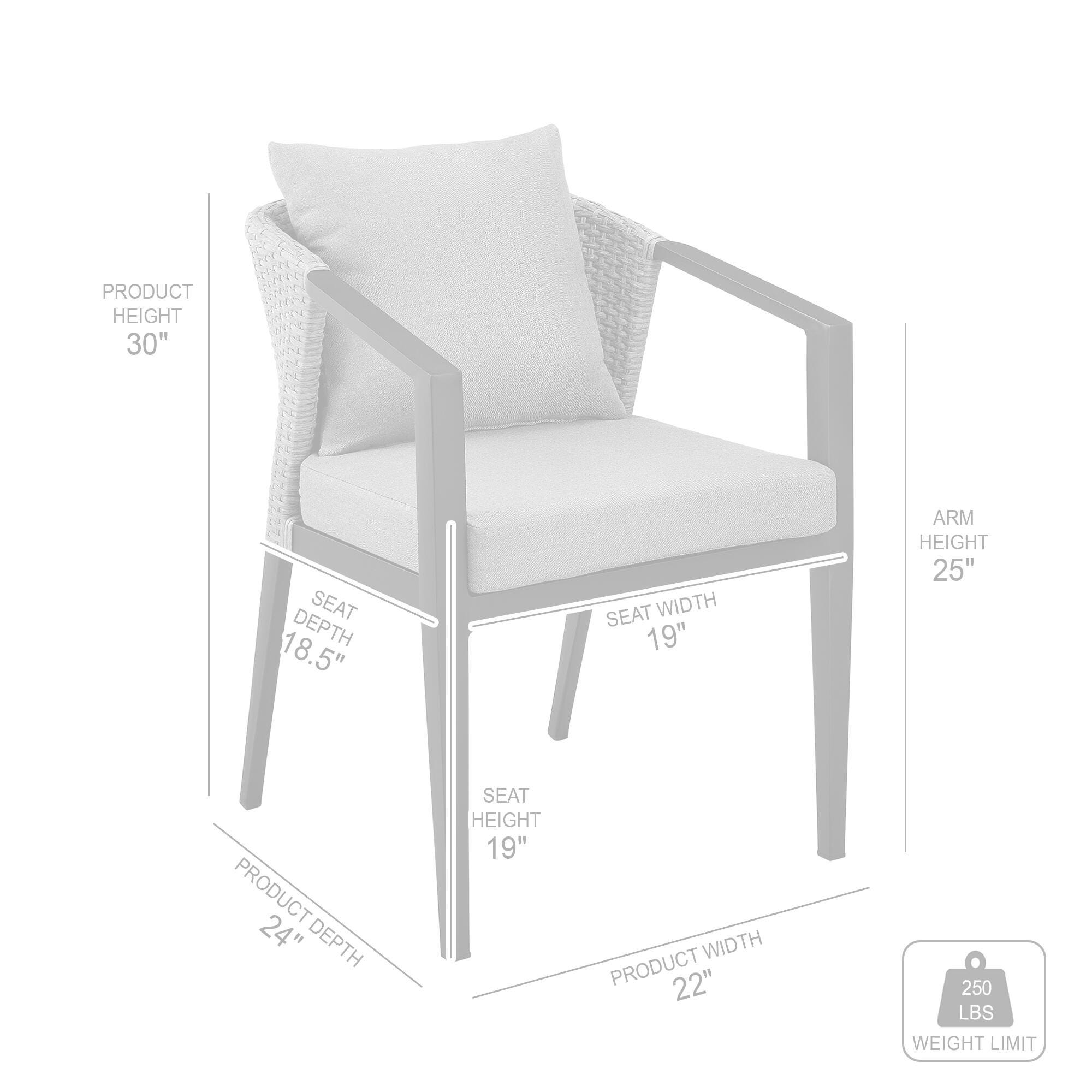Palma Outdoor Patio Dining Chairs (Set of 2), , large
