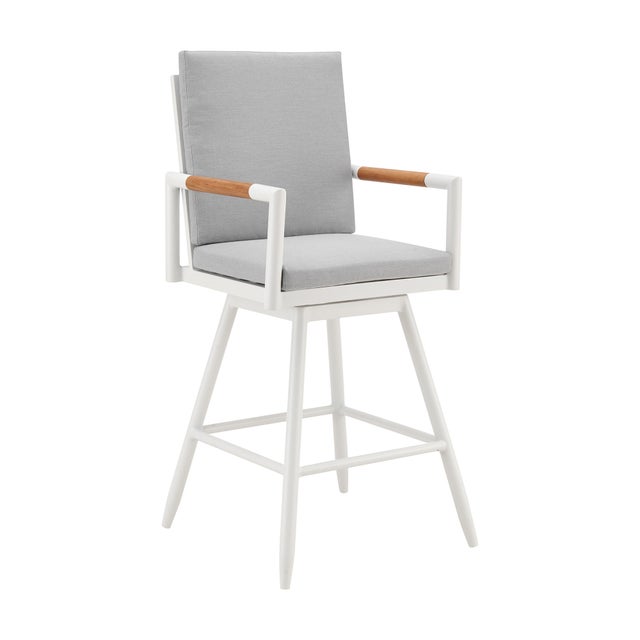 Crown Outdoor Patio Swivel Bar Stool