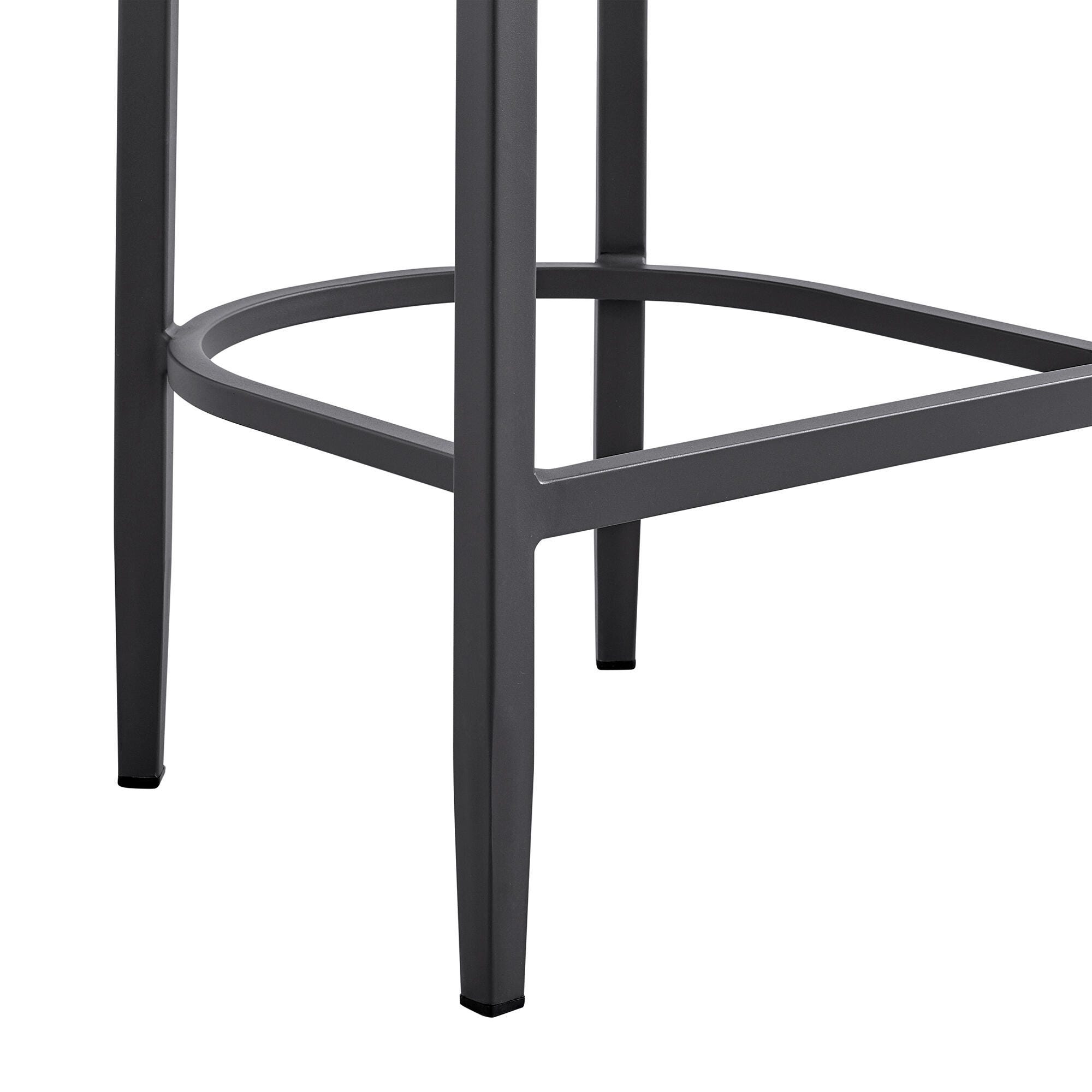 Menorca Outdoor Patio Bar Stool, Dark Gray, large