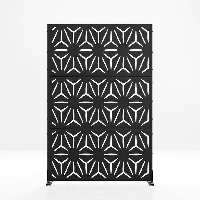 TranquilBreeze Stars Outdoor Privacy Screen Garden Fence