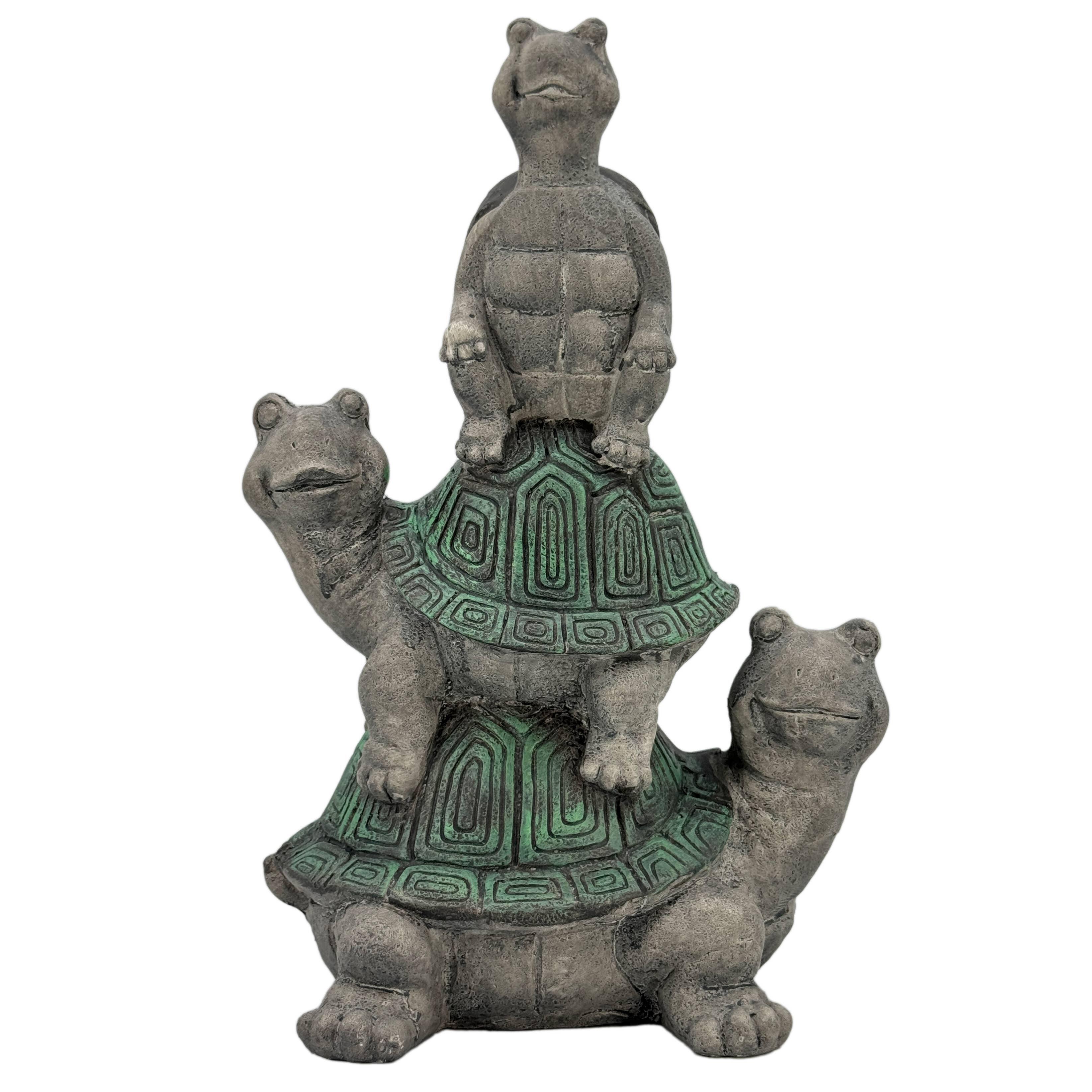 Galt International Triple Turtle Garden Statue | Ashley