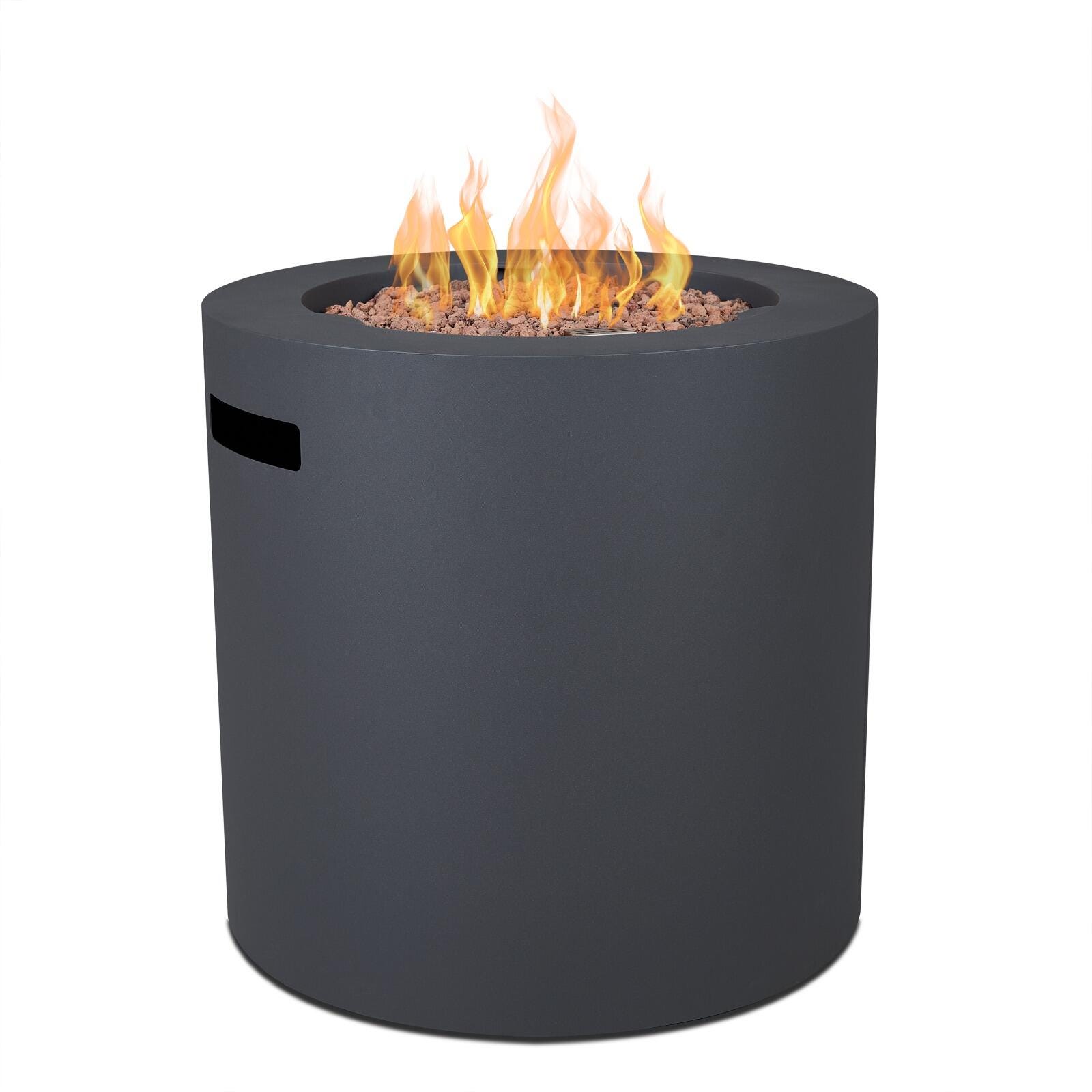 Real Flame Hephaestus Propane Fire Pit, Weathered Slate, large