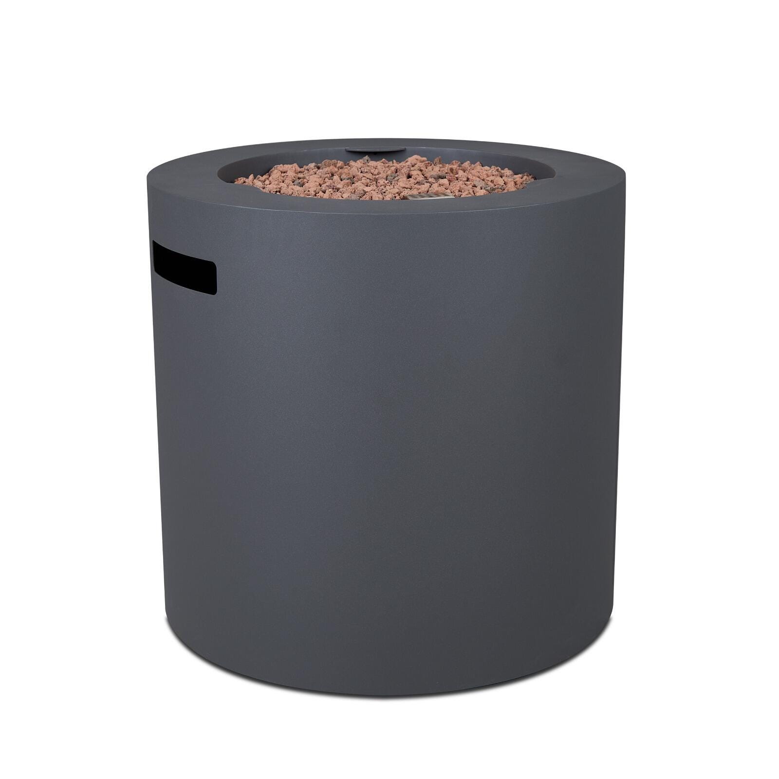 Real Flame Hephaestus Propane Fire Pit, Weathered Slate, large