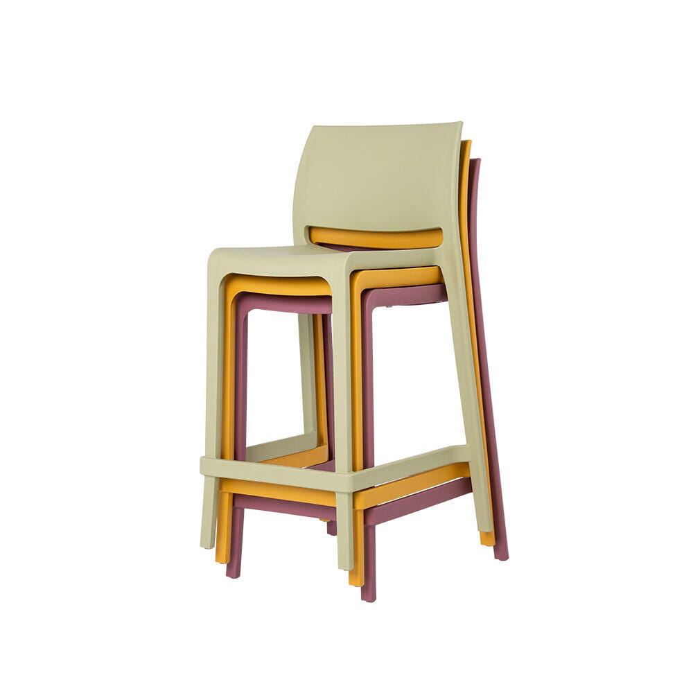 Sensilla Counter Stool (Set of 2), Wasabi Green, large