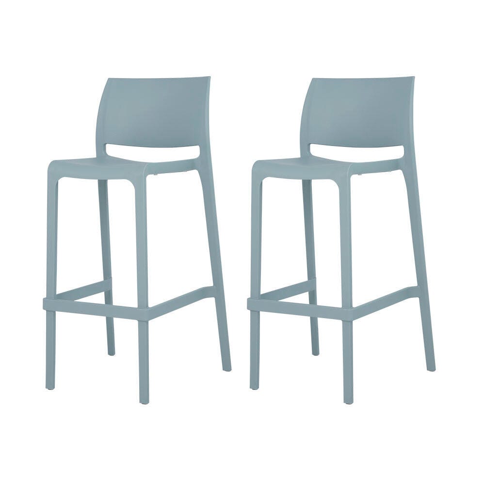 Sensilla Bar Stool (Set of 2), Baby Blue, large