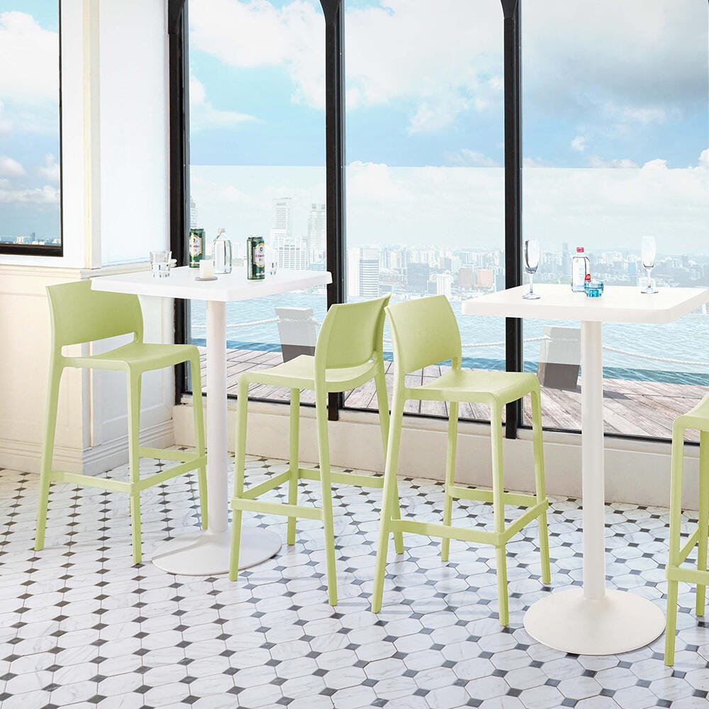 Sensilla Bar Stool (Set of 2), Wasabi Green, large