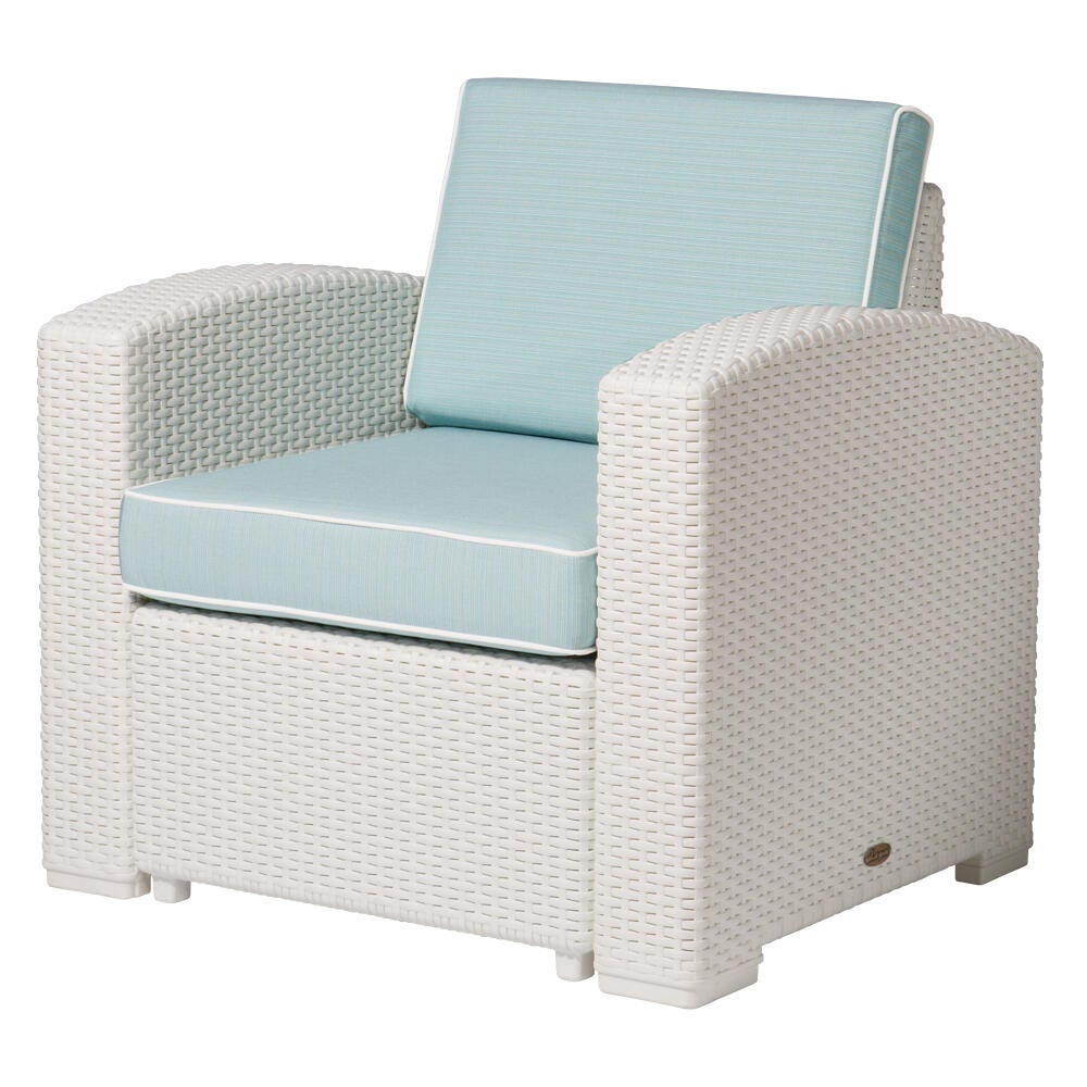 Magnolia Outdoor Lounge Chair, White, large