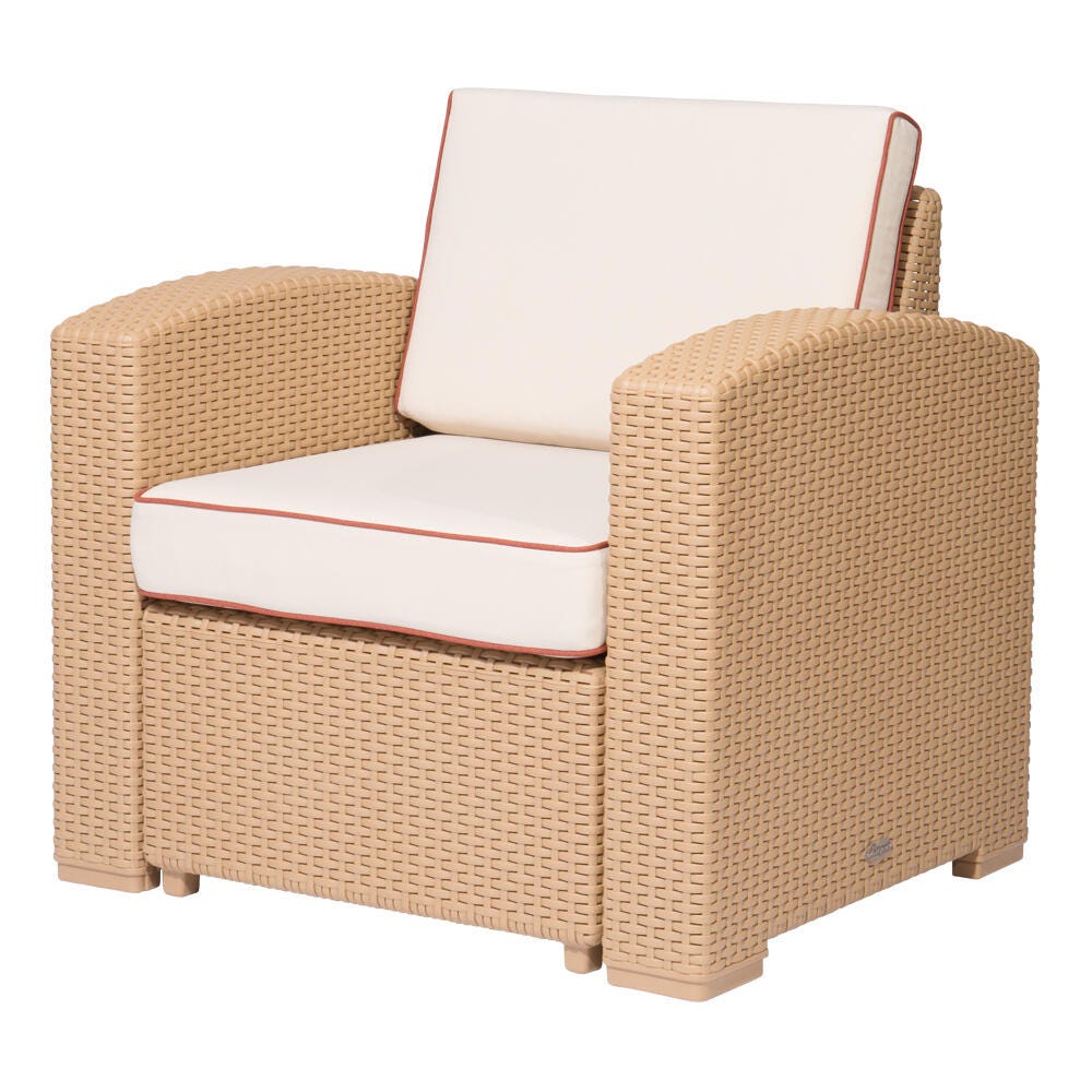 Magnolia Outdoor Lounge Chair, Tan, large