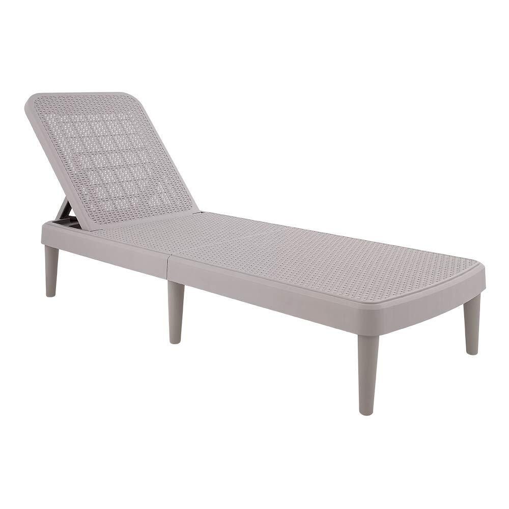 Tahiti Outdoor Chaise Lounge, Taupe, large