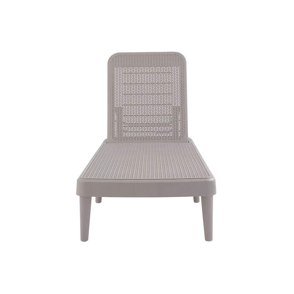 Tahiti Outdoor Chaise Lounge, Taupe, large