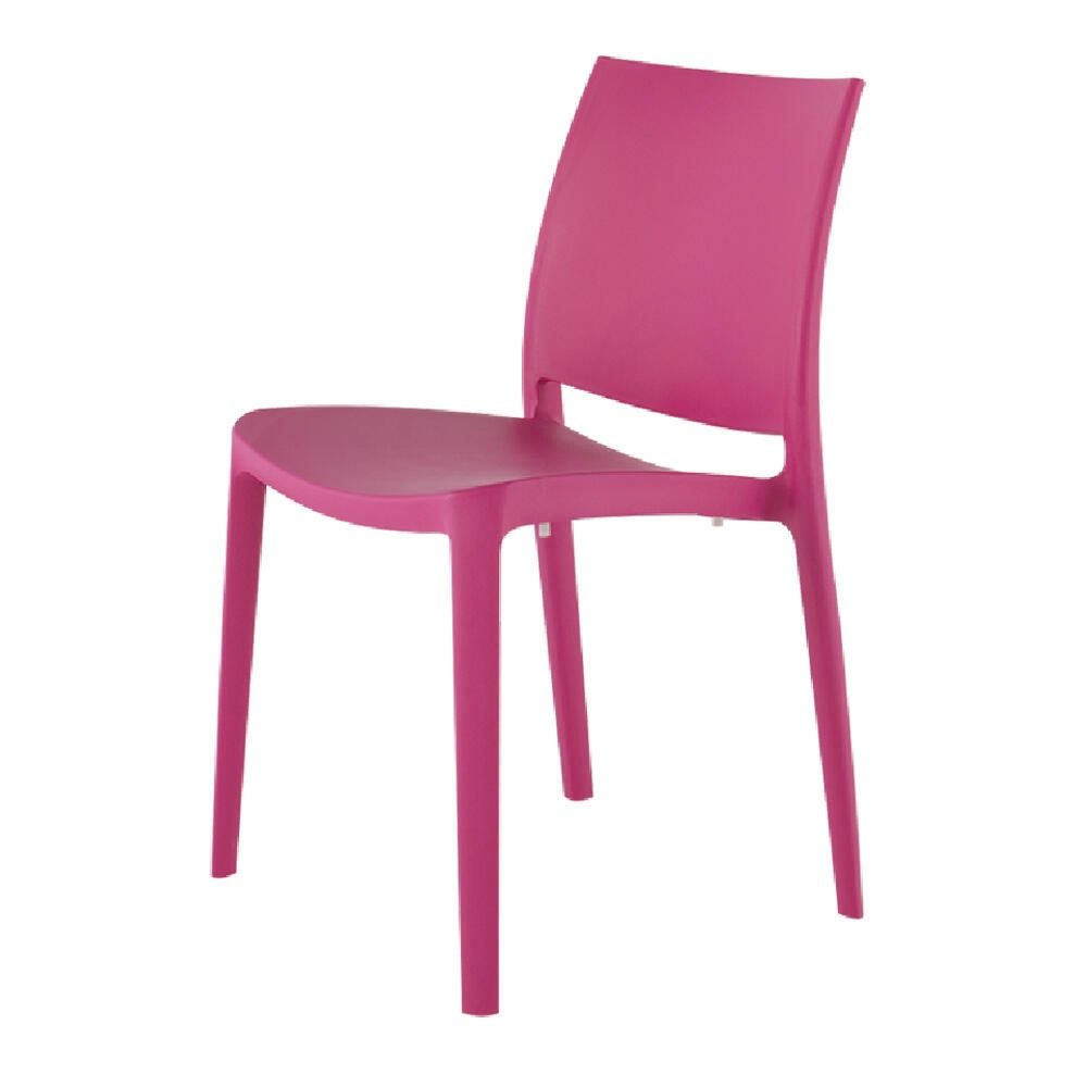 Sensilla Outdoor Dining Chair (Set of 4), Fuchsia, large