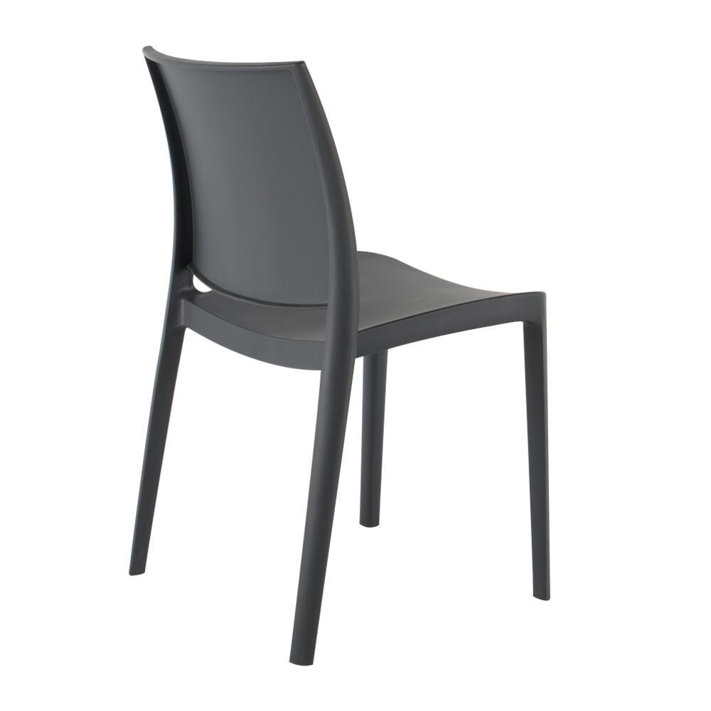 Sensilla Outdoor Dining Chair (Set of 4), Charcoal, large