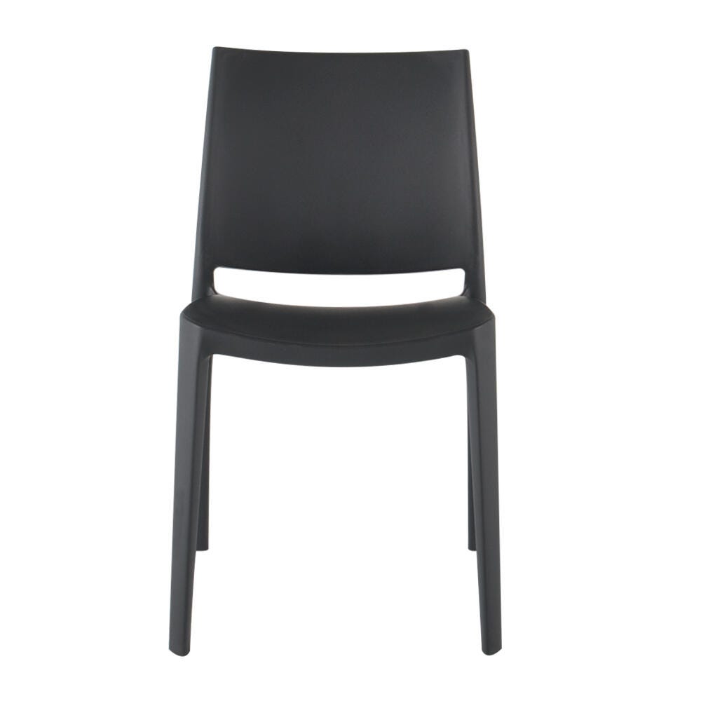Sensilla Outdoor Dining Chair (Set of 4), Charcoal, large
