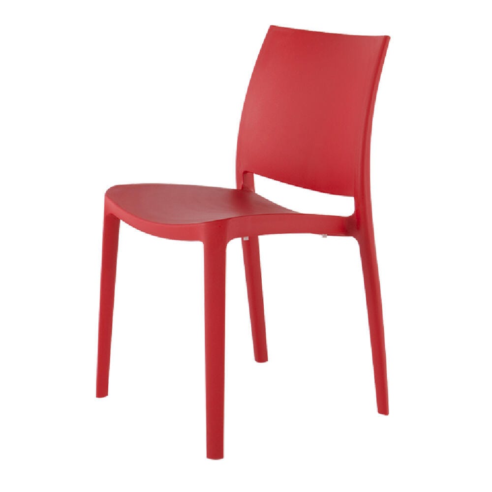 Sensilla Outdoor Dining Chair (Set of 4), Red, large