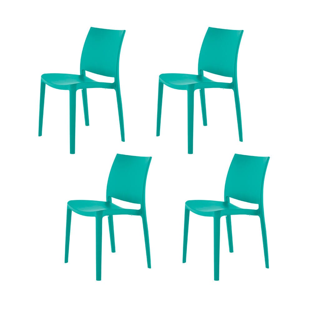 Sensilla Outdoor Dining Chair (Set of 4), Turkish Blue, large