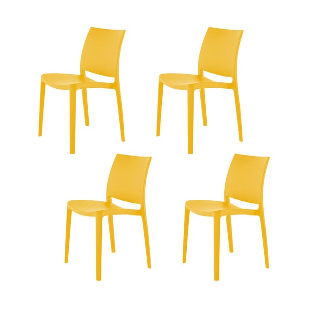 Sensilla Outdoor Dining Chair (Set of 4), Gold