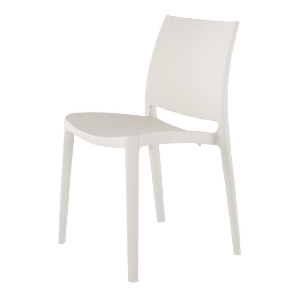 Sensilla Outdoor Dining Chair (Set of 4), White, large