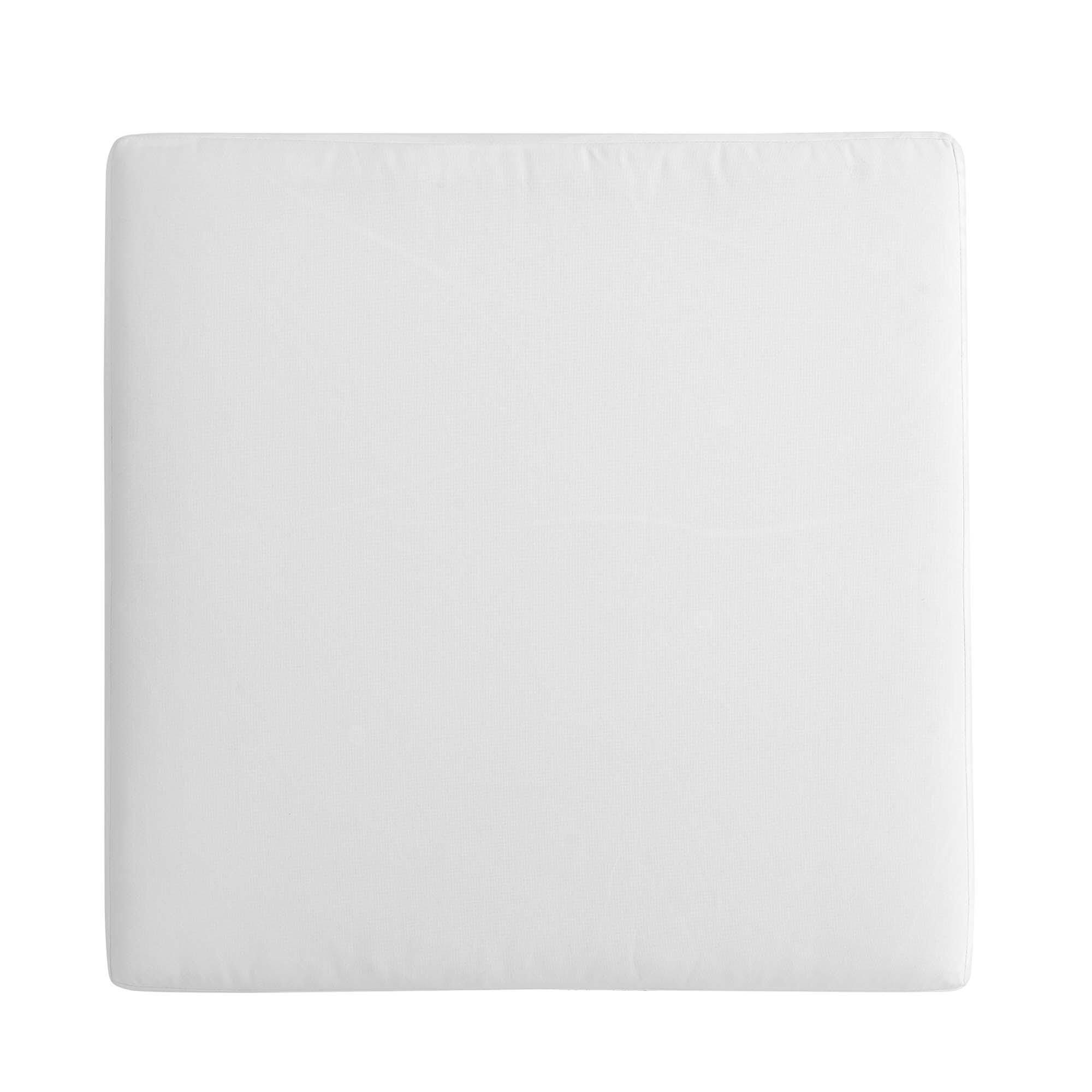 Modway Tahoe Outdoor Ottoman, Gray/White, large