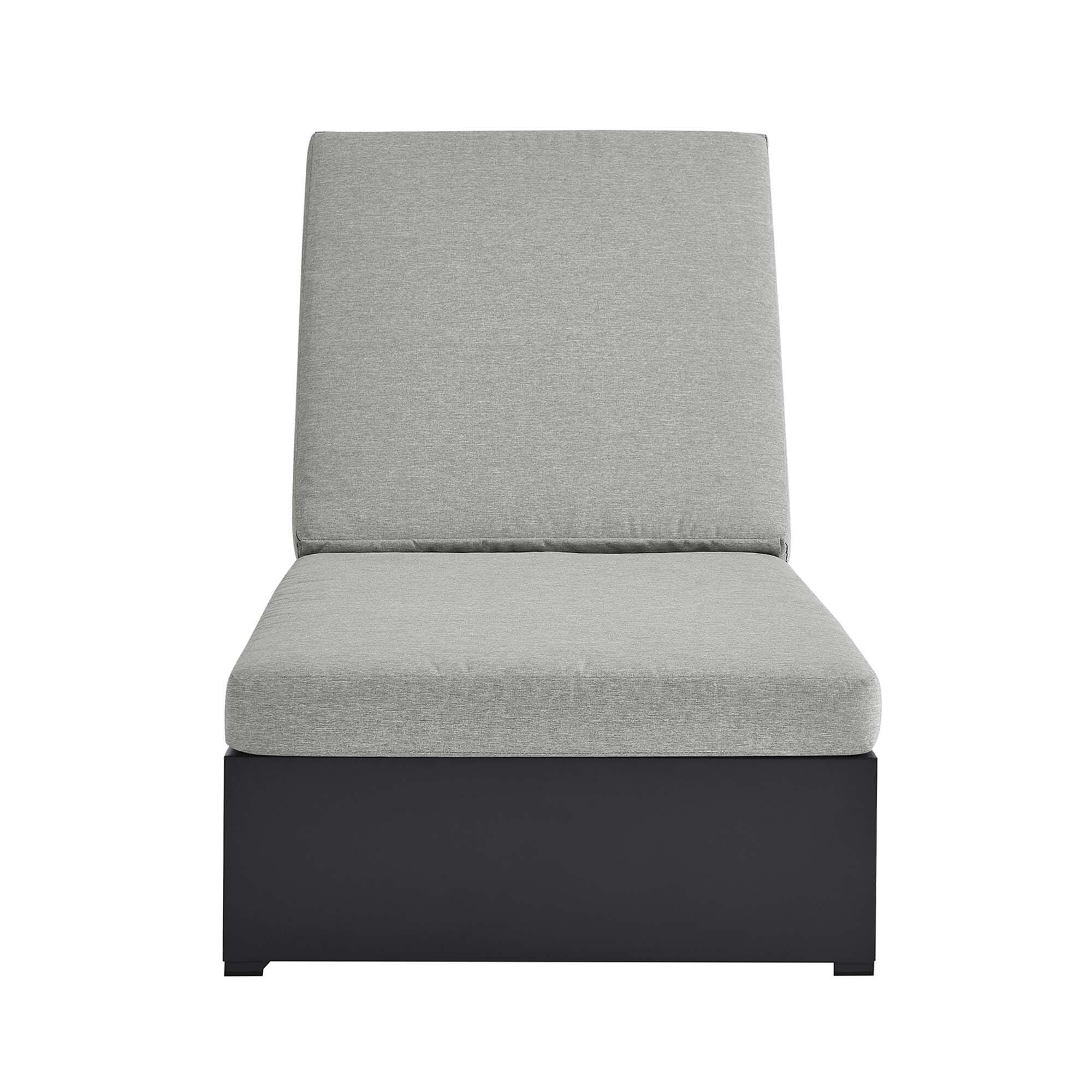 Modway Tahoe Outdoor Chaise Lounge, Gray/Gray, large