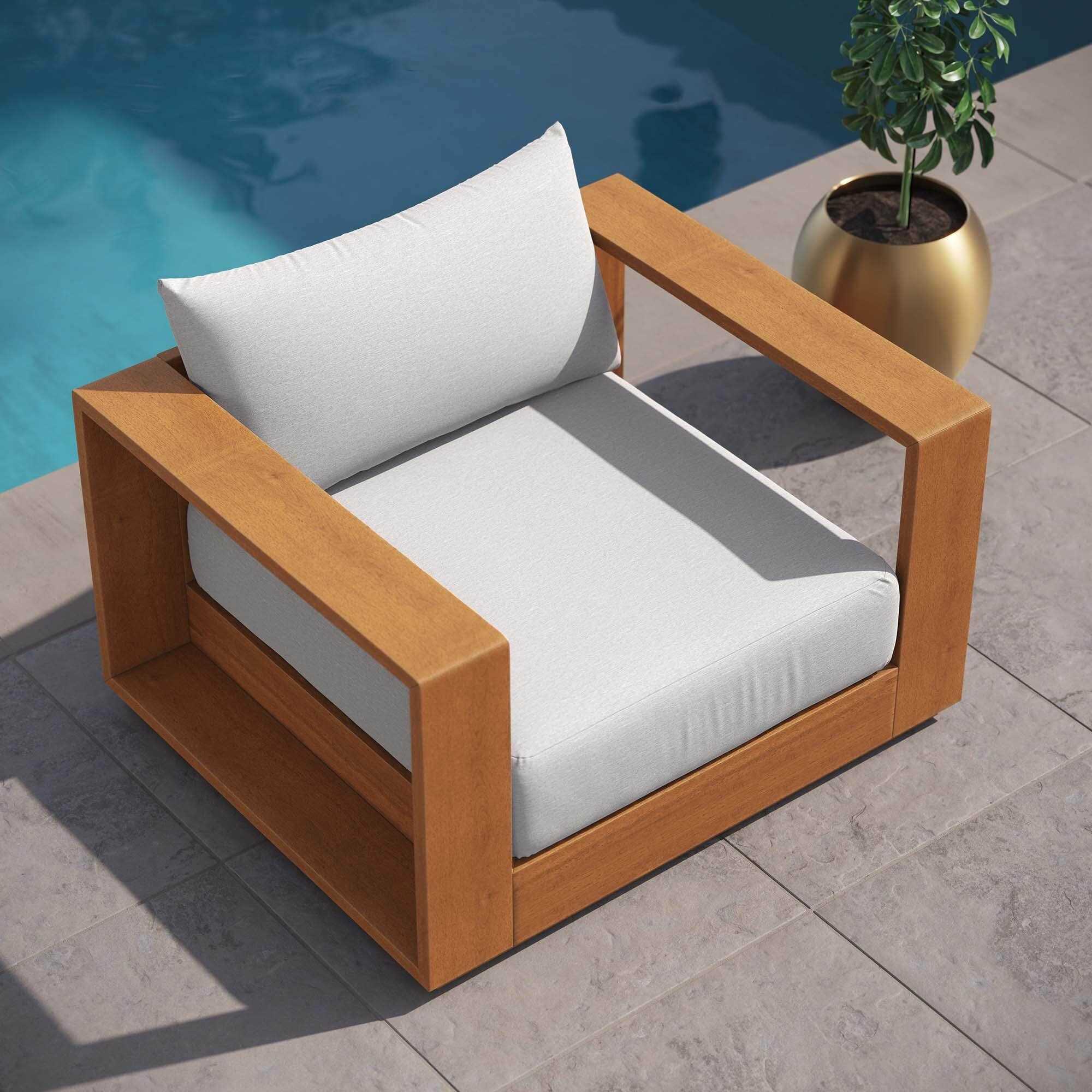 Modway Tahoe Outdoor Lounge Chair, , large