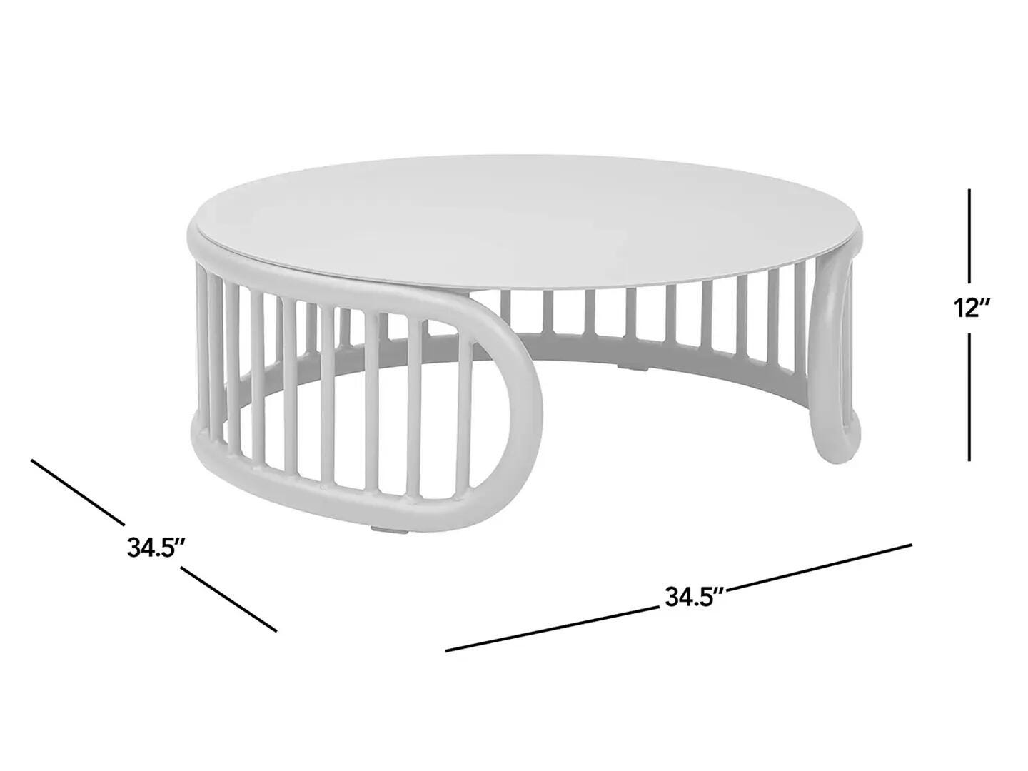 Harper Outdoor Round Coffee Table, , large