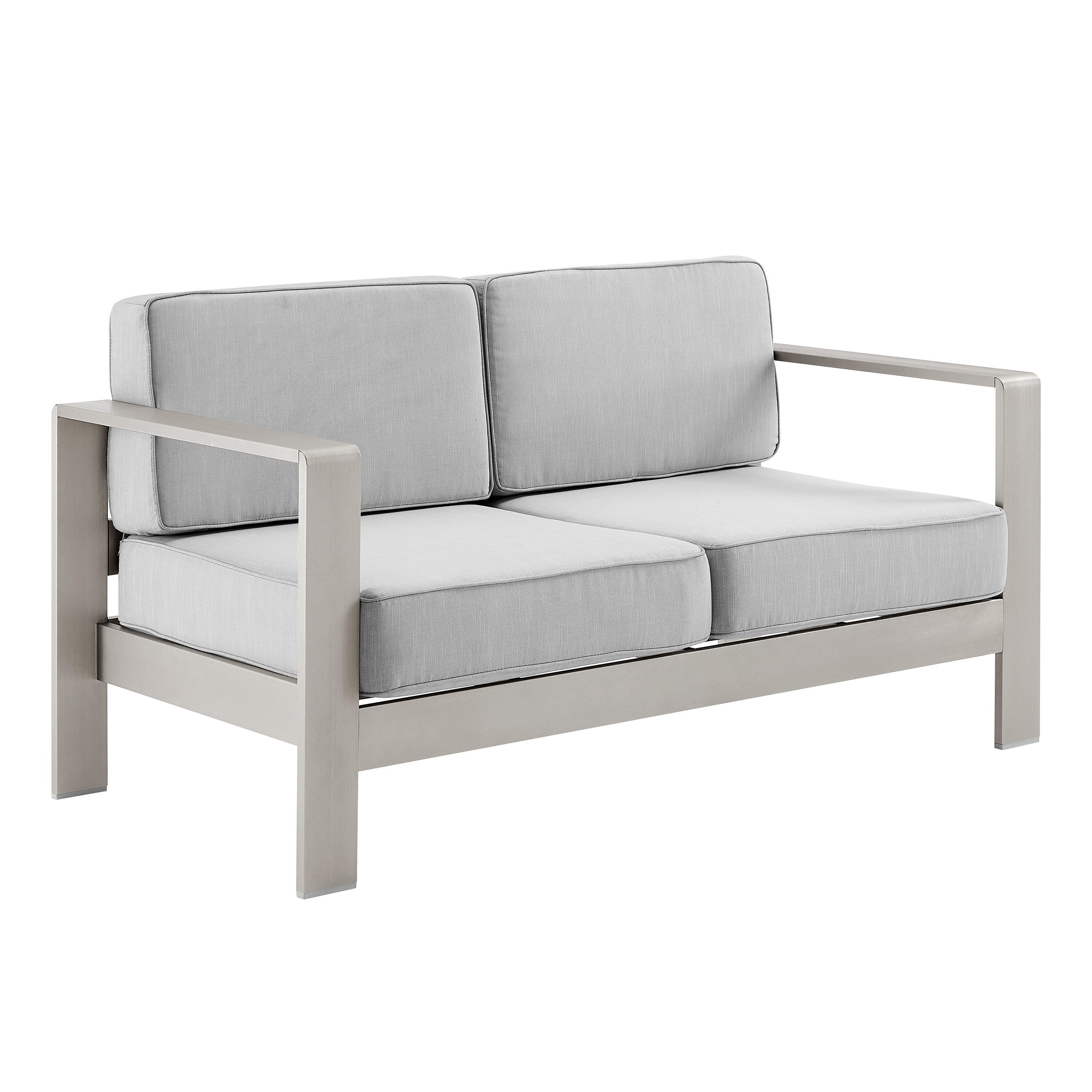 Linon Rosemary Outdoor Sofa, Grey, large