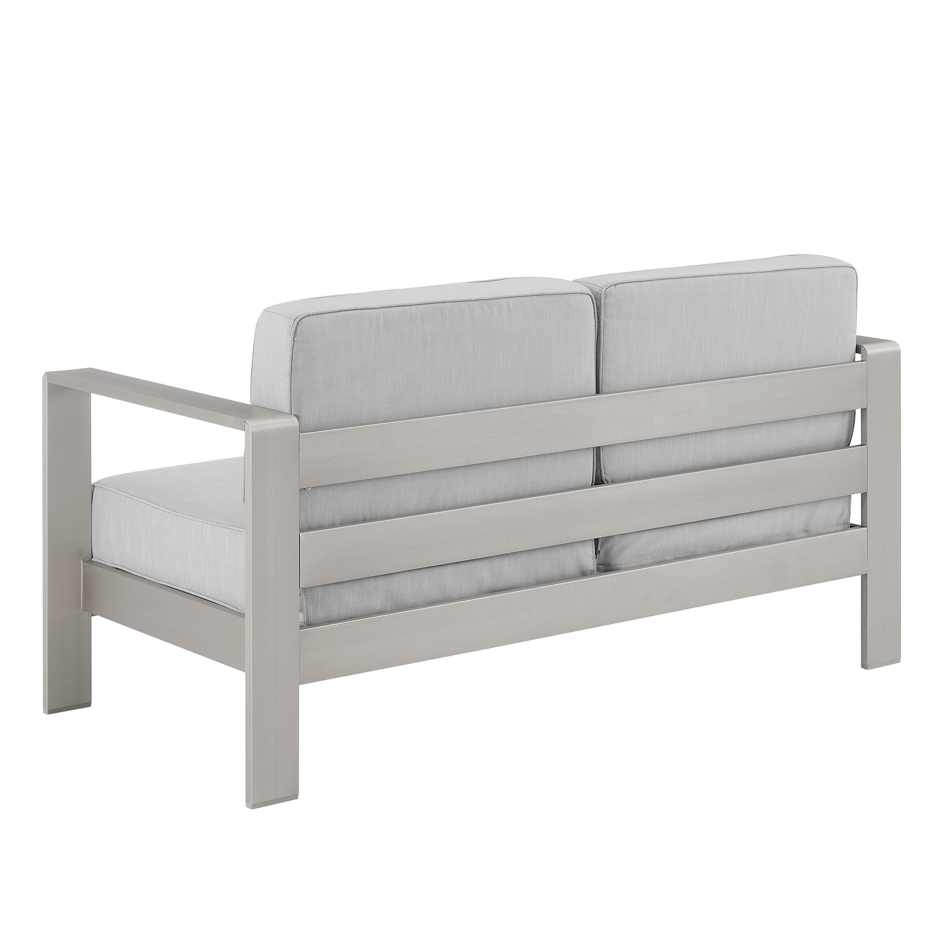 Linon Rosemary Outdoor Sofa, Grey, large