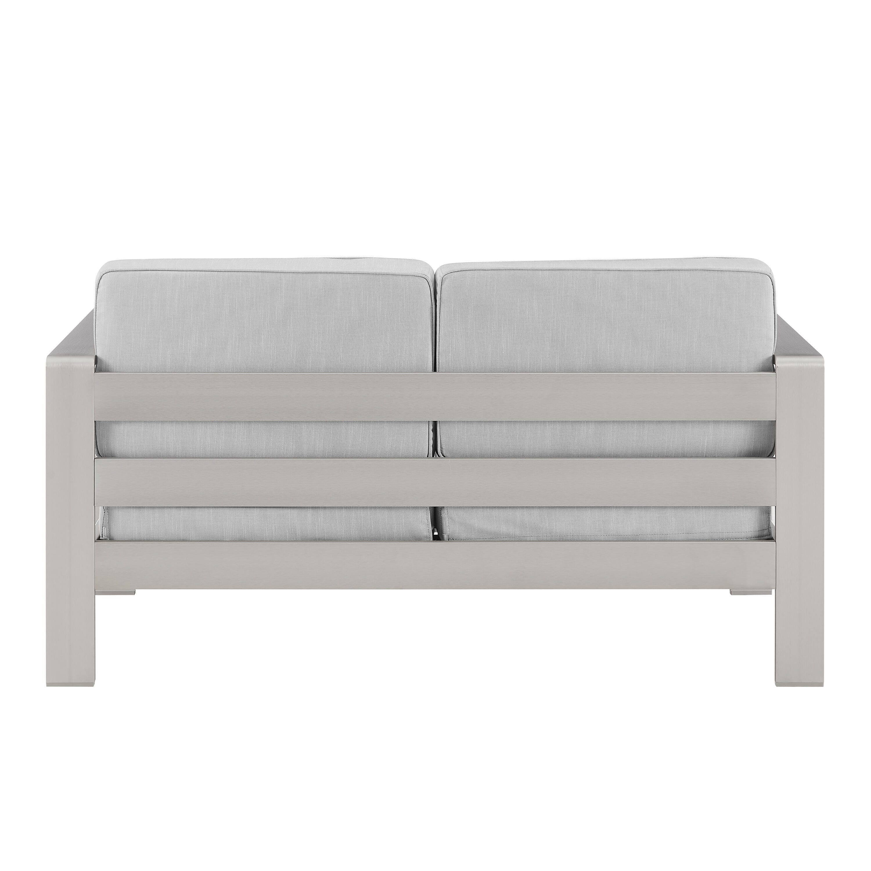 Linon Rosemary Outdoor Sofa, Grey, large