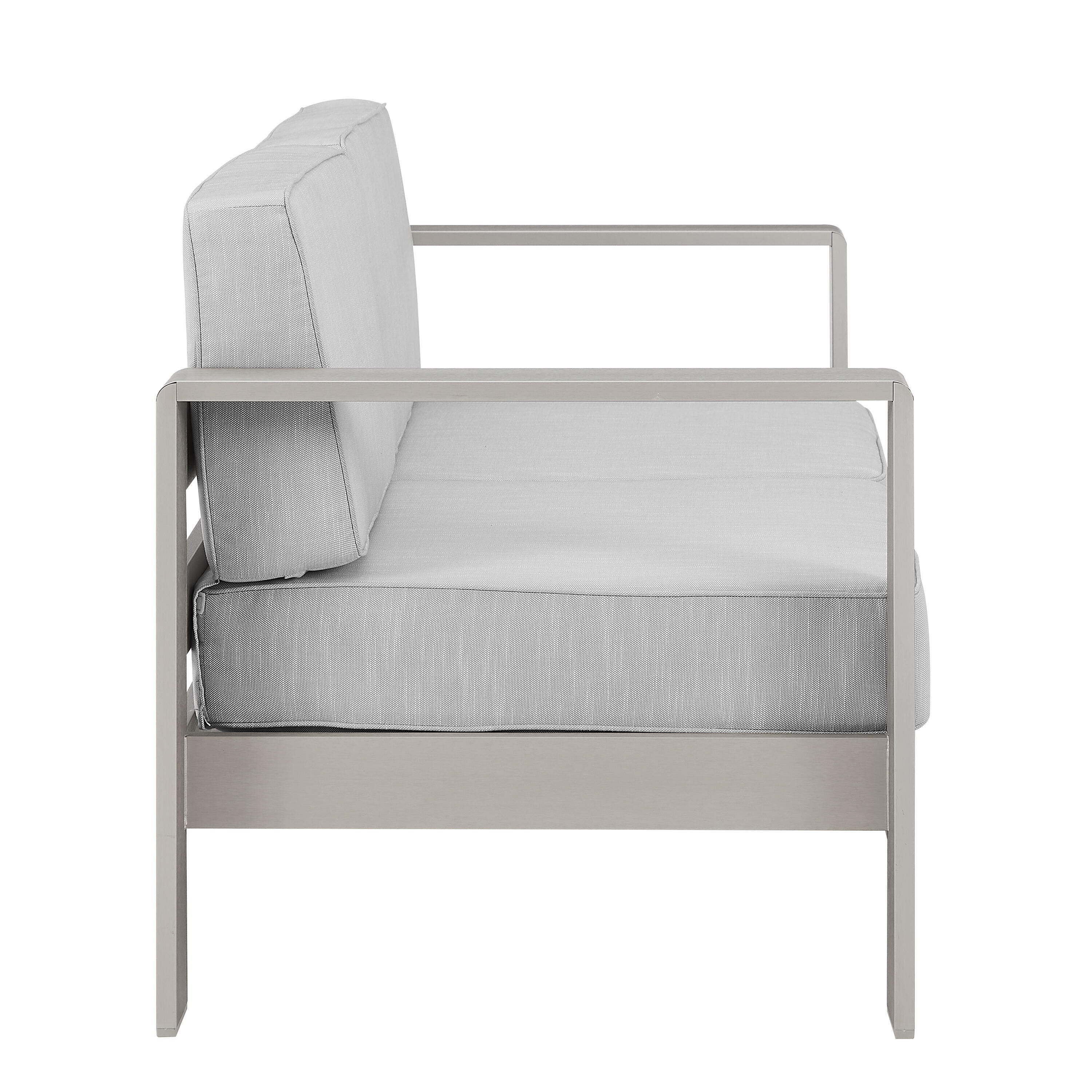Linon Rosemary Outdoor Sofa, Grey, large