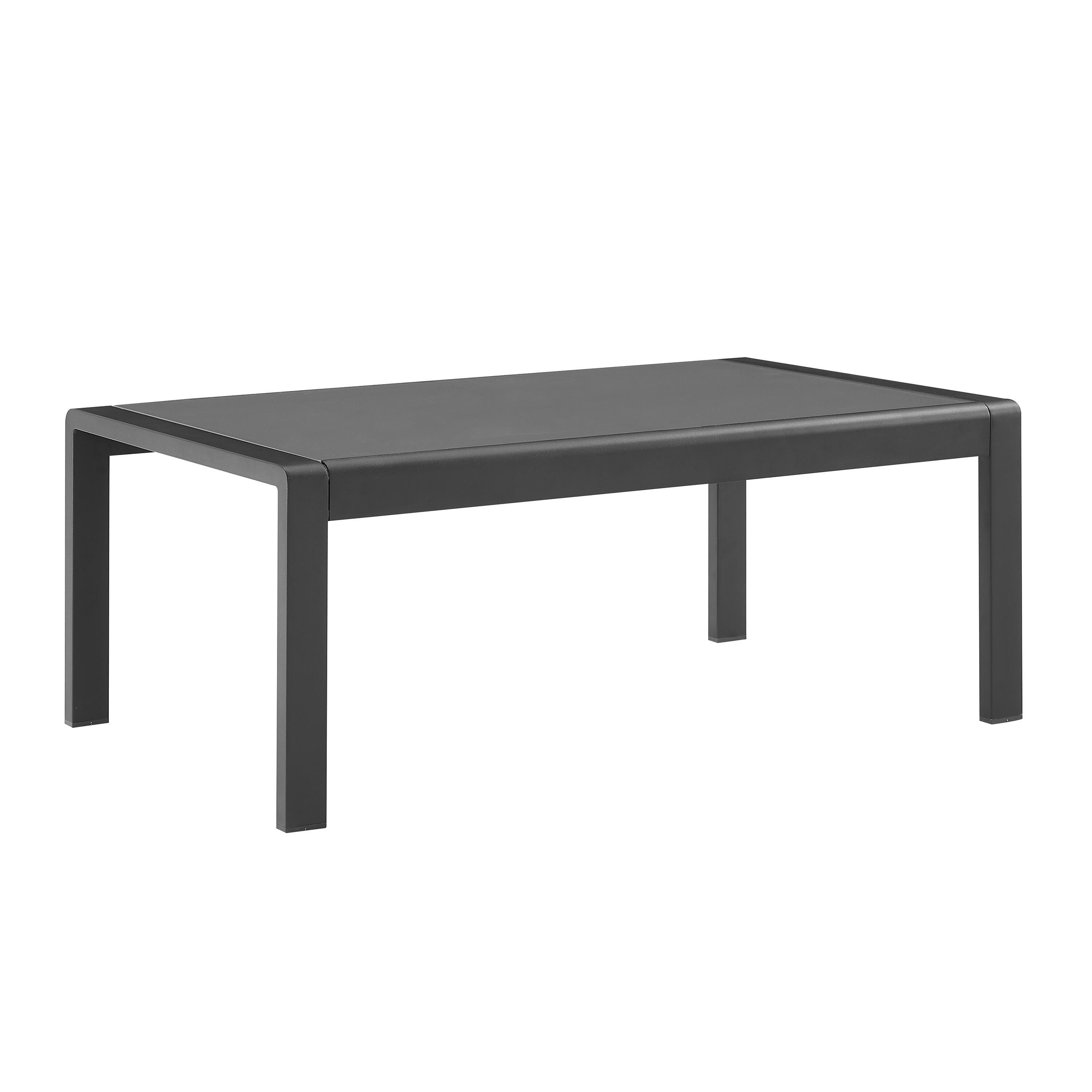 Linon Rosemary Outdoor Coffee Table, Black, large