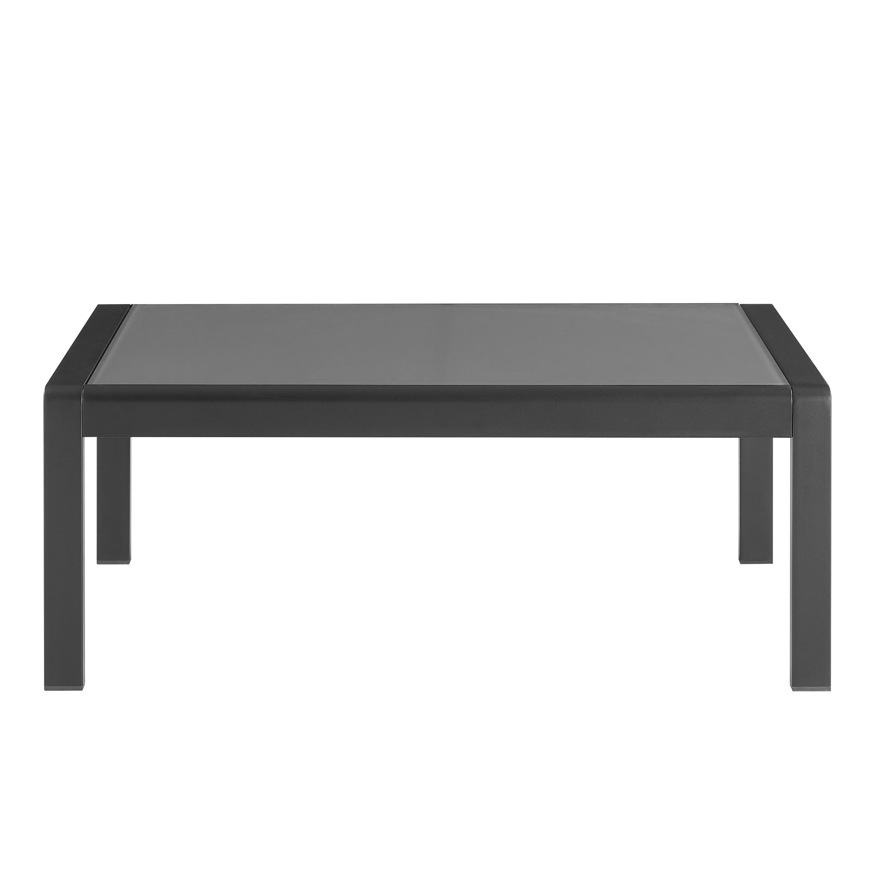 Linon Rosemary Outdoor Coffee Table, Black, large