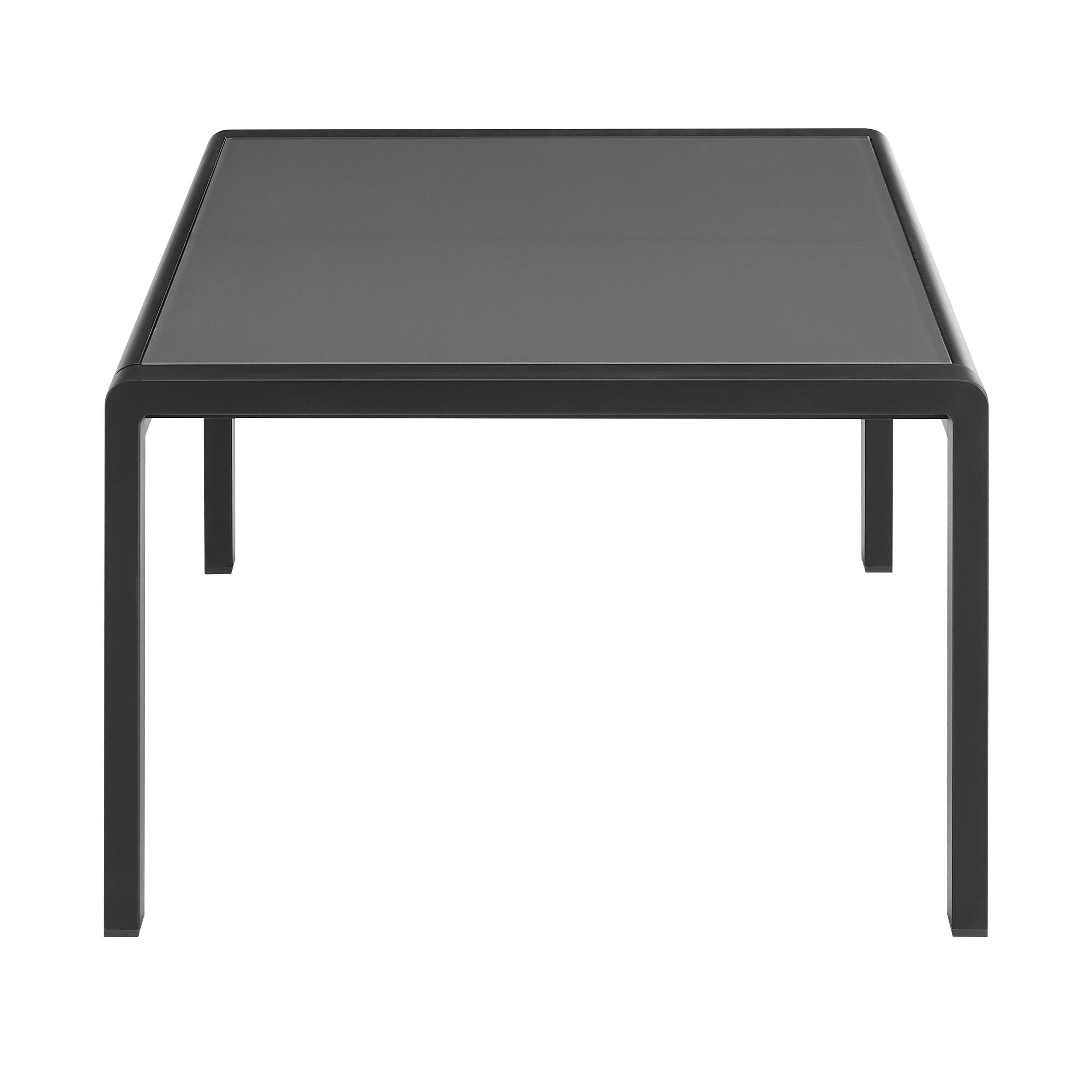Linon Rosemary Outdoor Coffee Table, Black, large