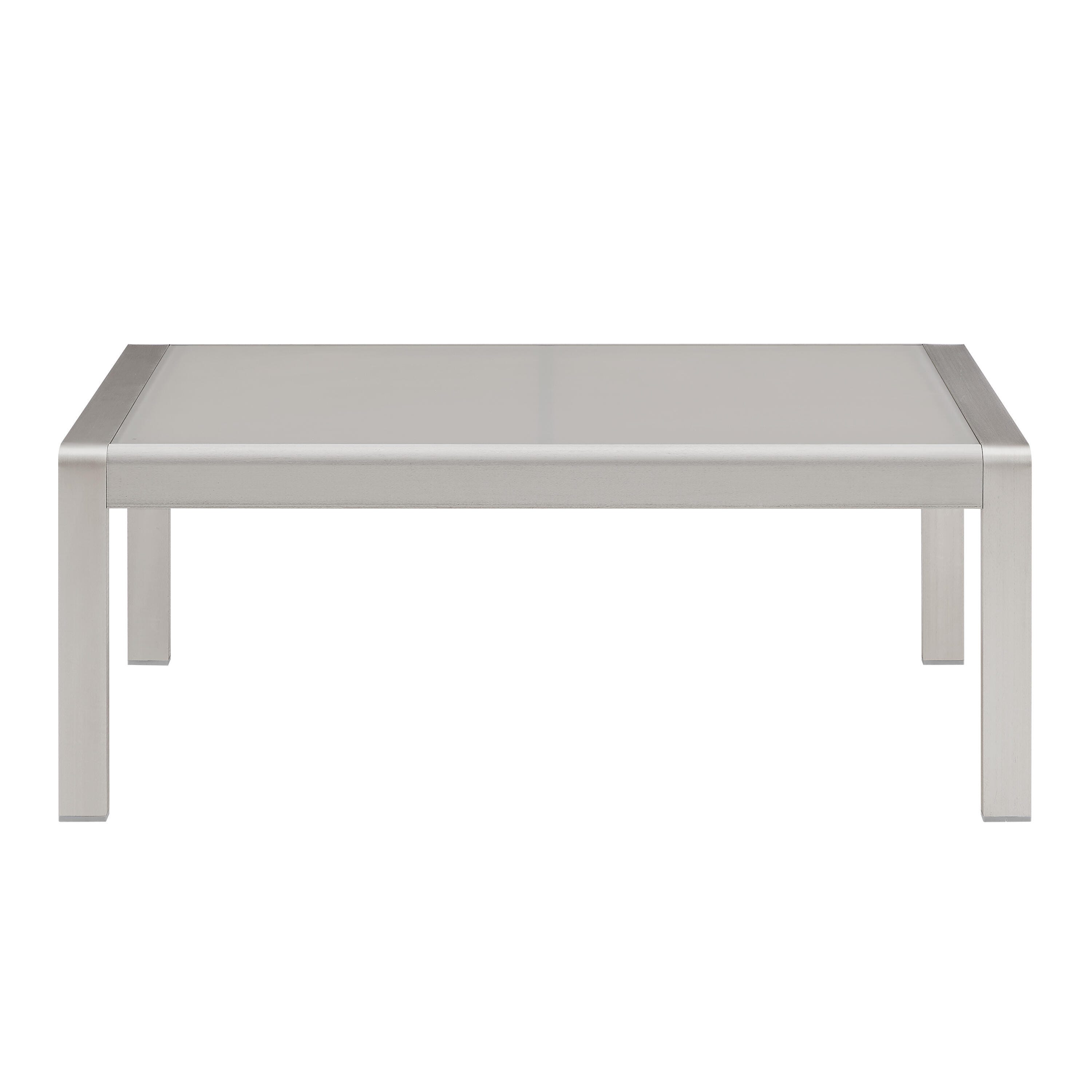 Linon Rosemary Outdoor Coffee Table, Gray, large