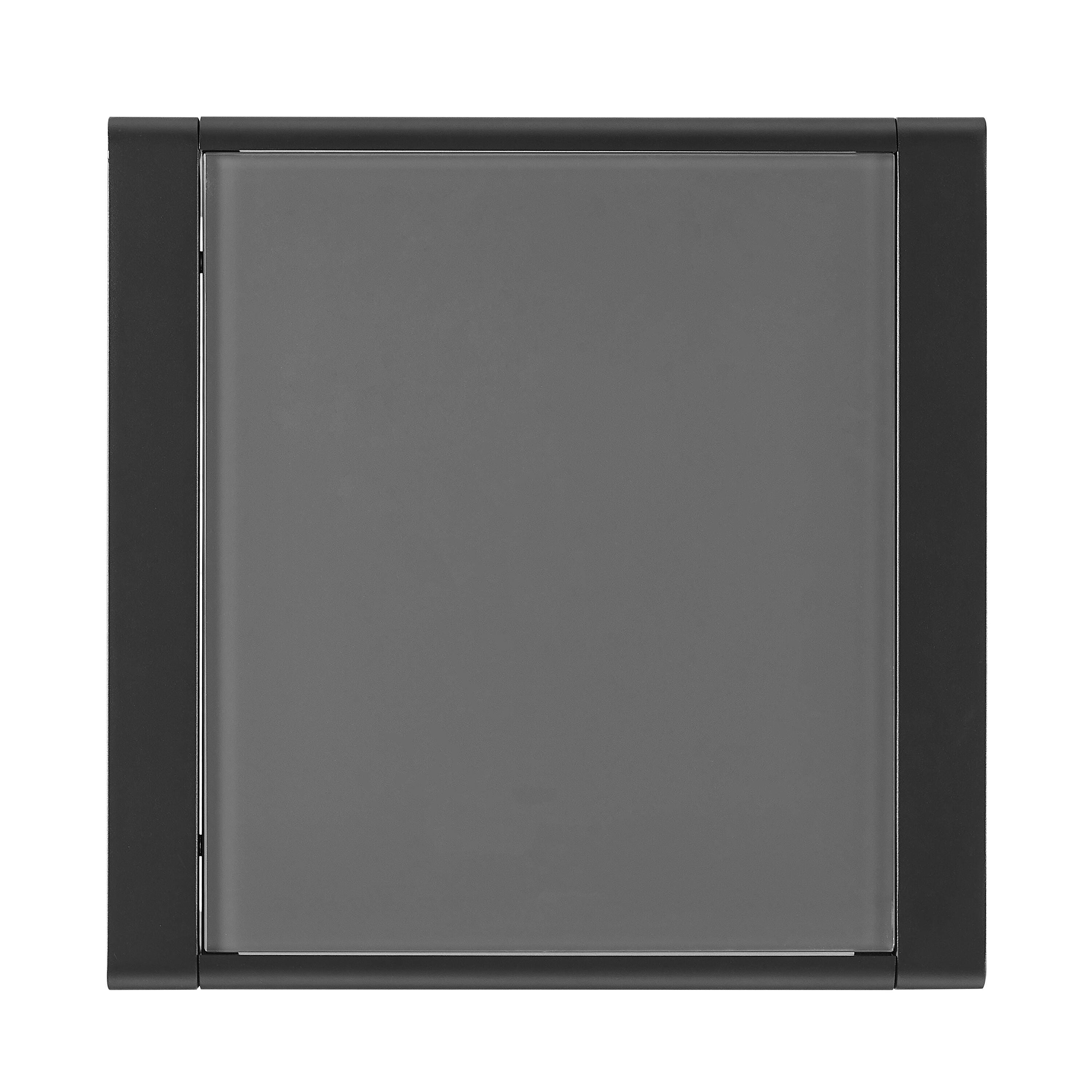 Linon Rosemary Outdoor Side Table, Black, large