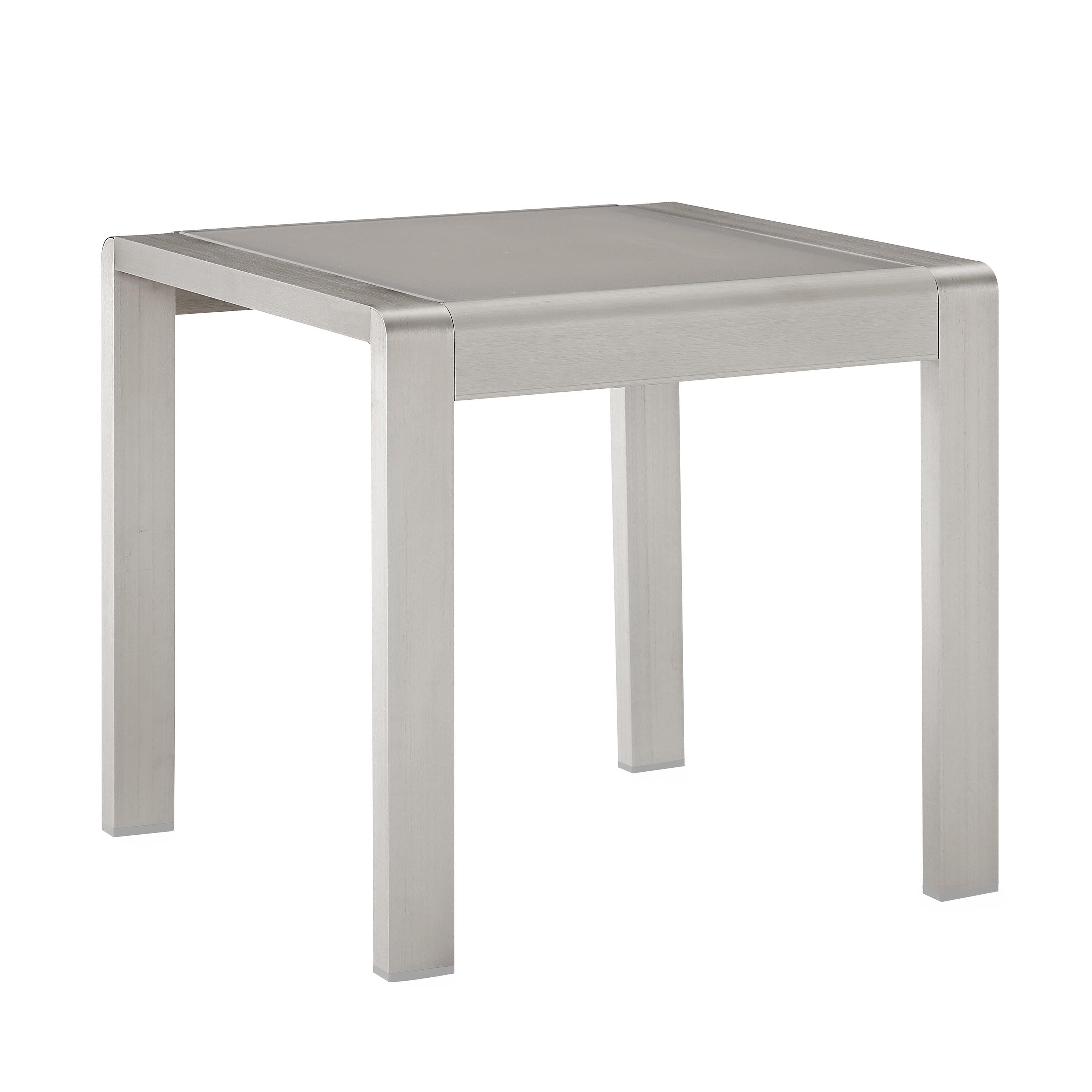 Linon Rosemary Outdoor Side Table, Gray, large