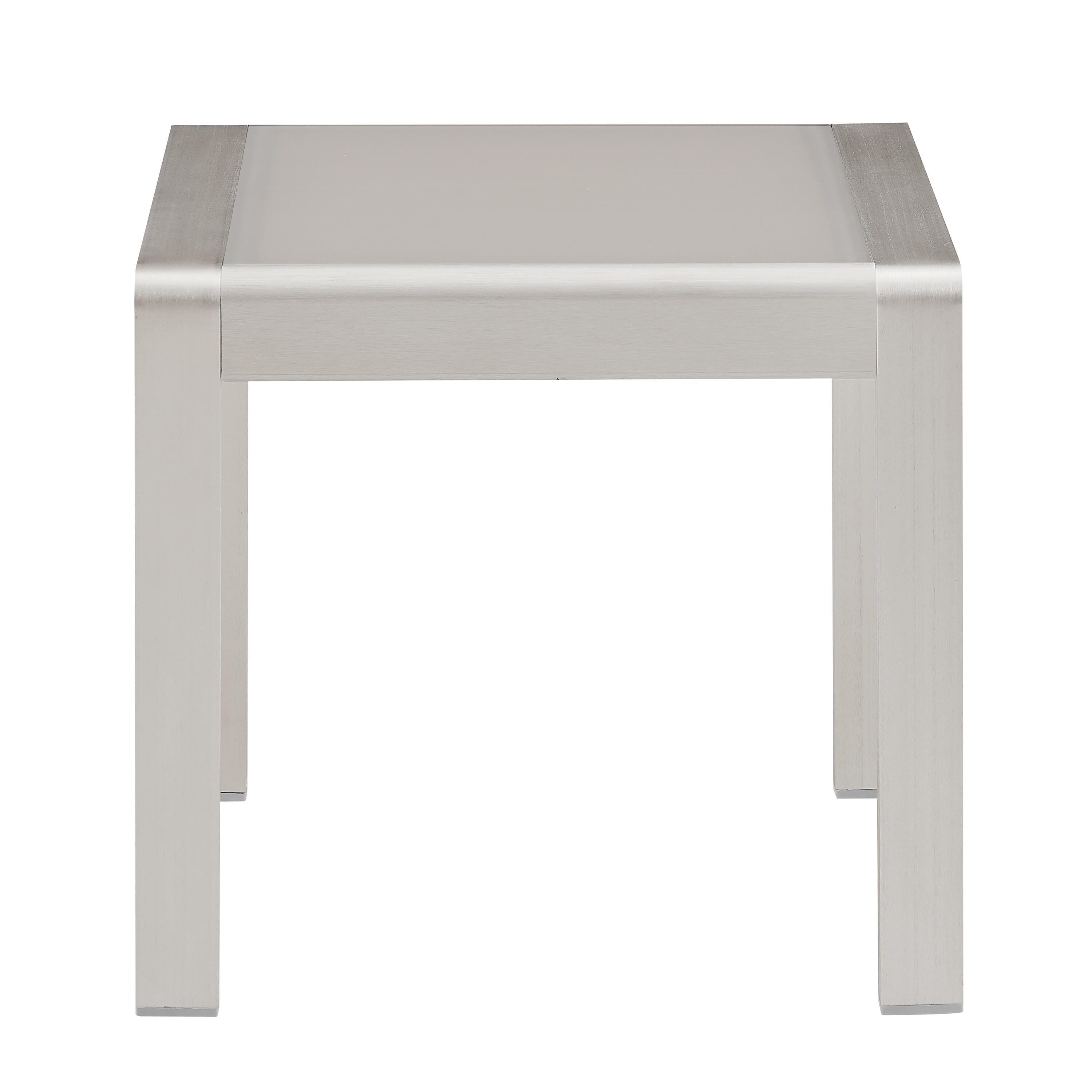 Linon Rosemary Outdoor Side Table, Gray, large