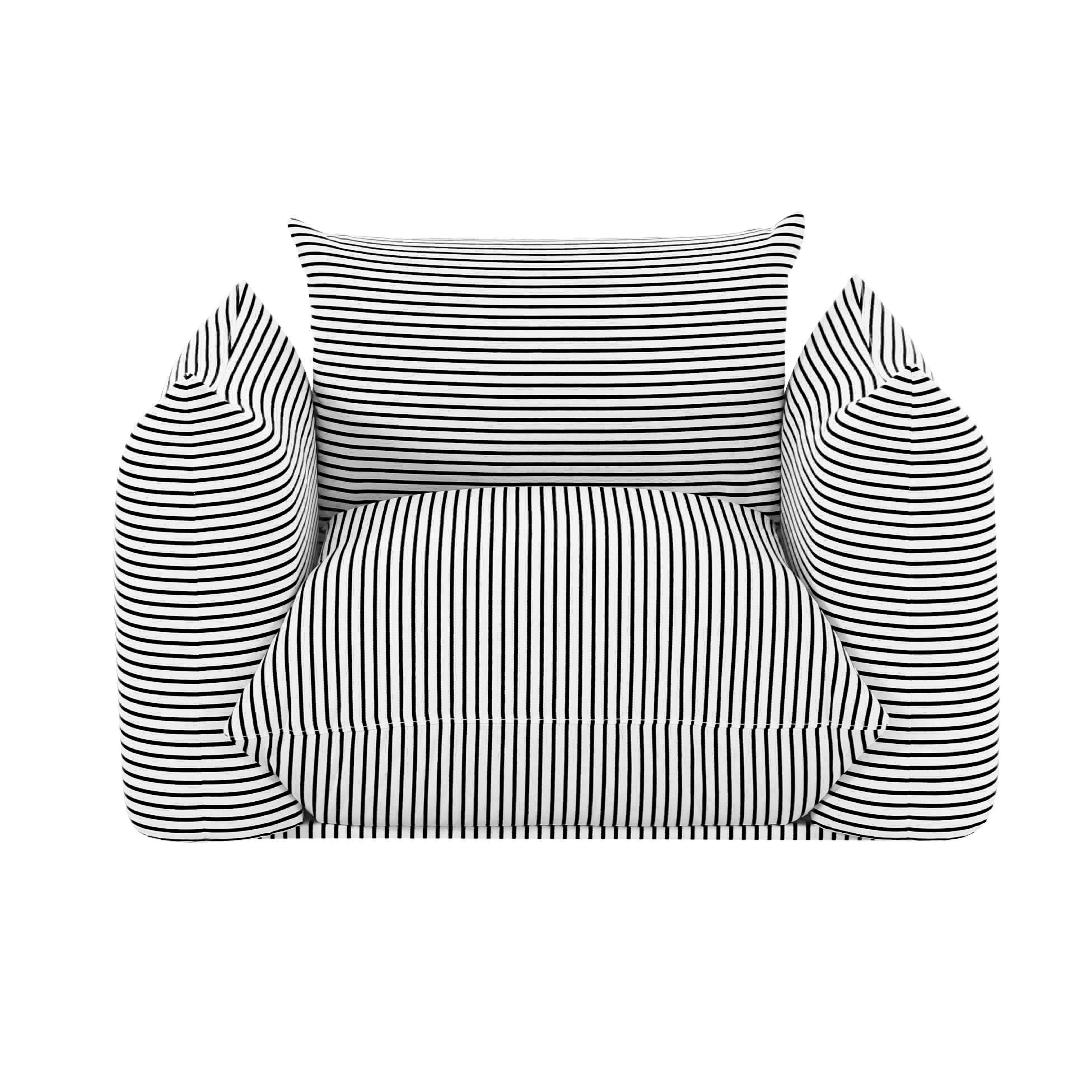Saint Tropez Stuffed Outdoor Armchair, , large