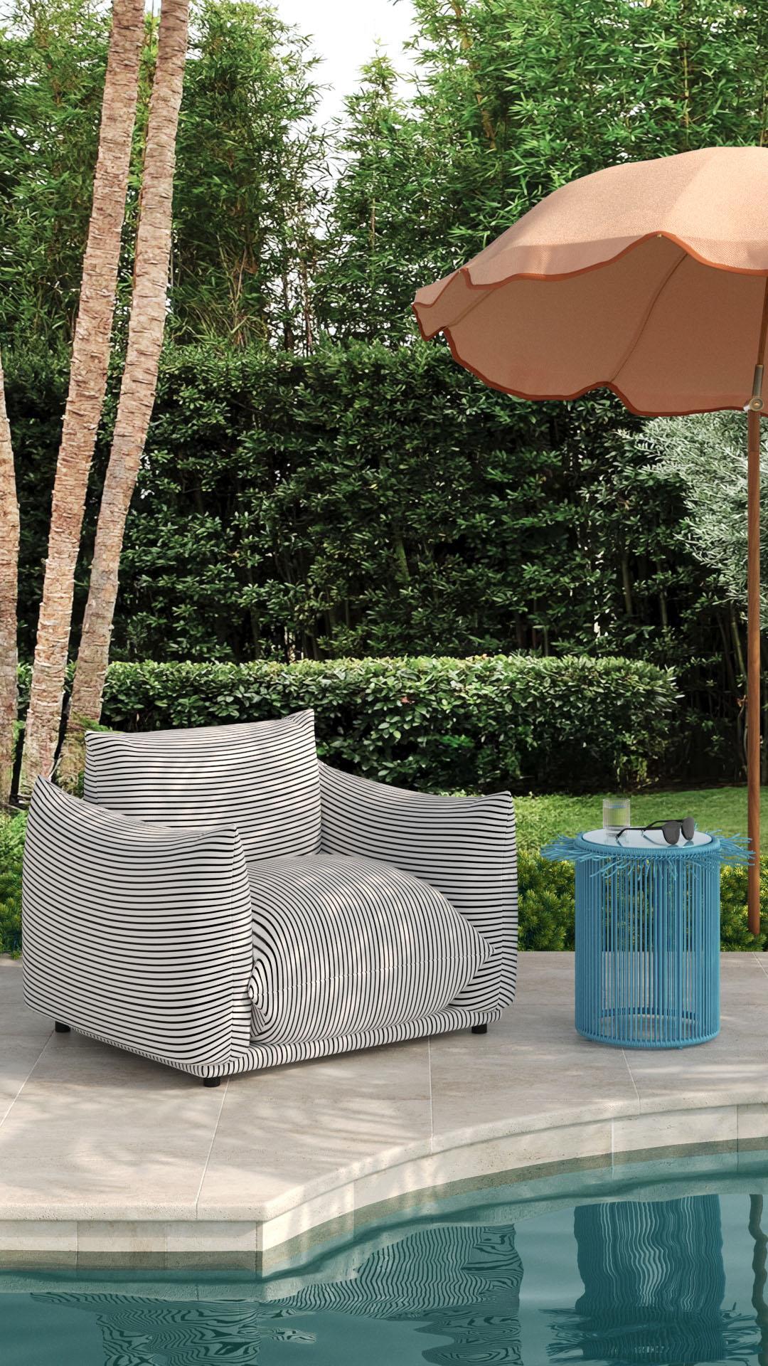 Saint Tropez Stuffed Outdoor Armchair | Ashley