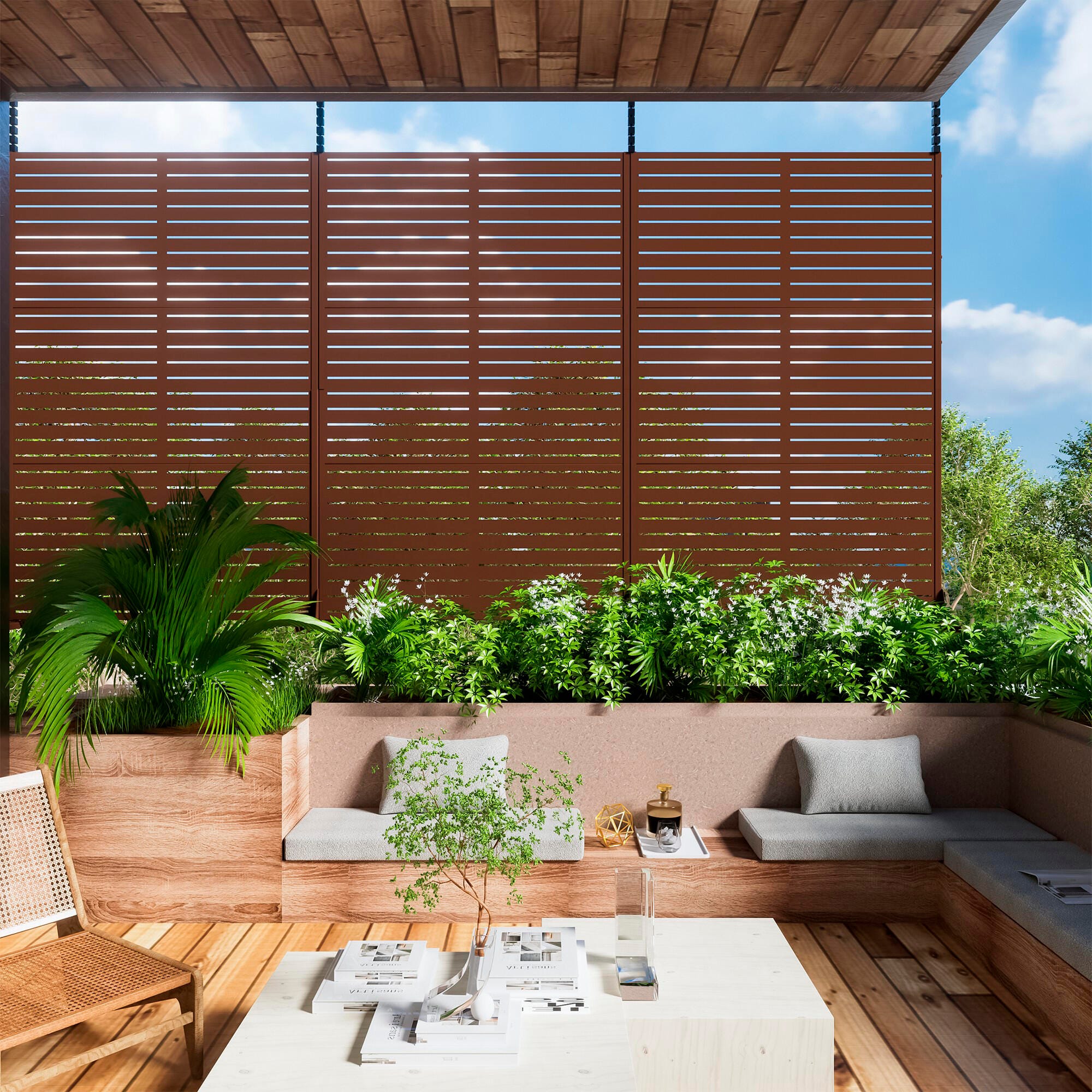 TranquilBreeze 73" Outdoor Privacy Screen, , large