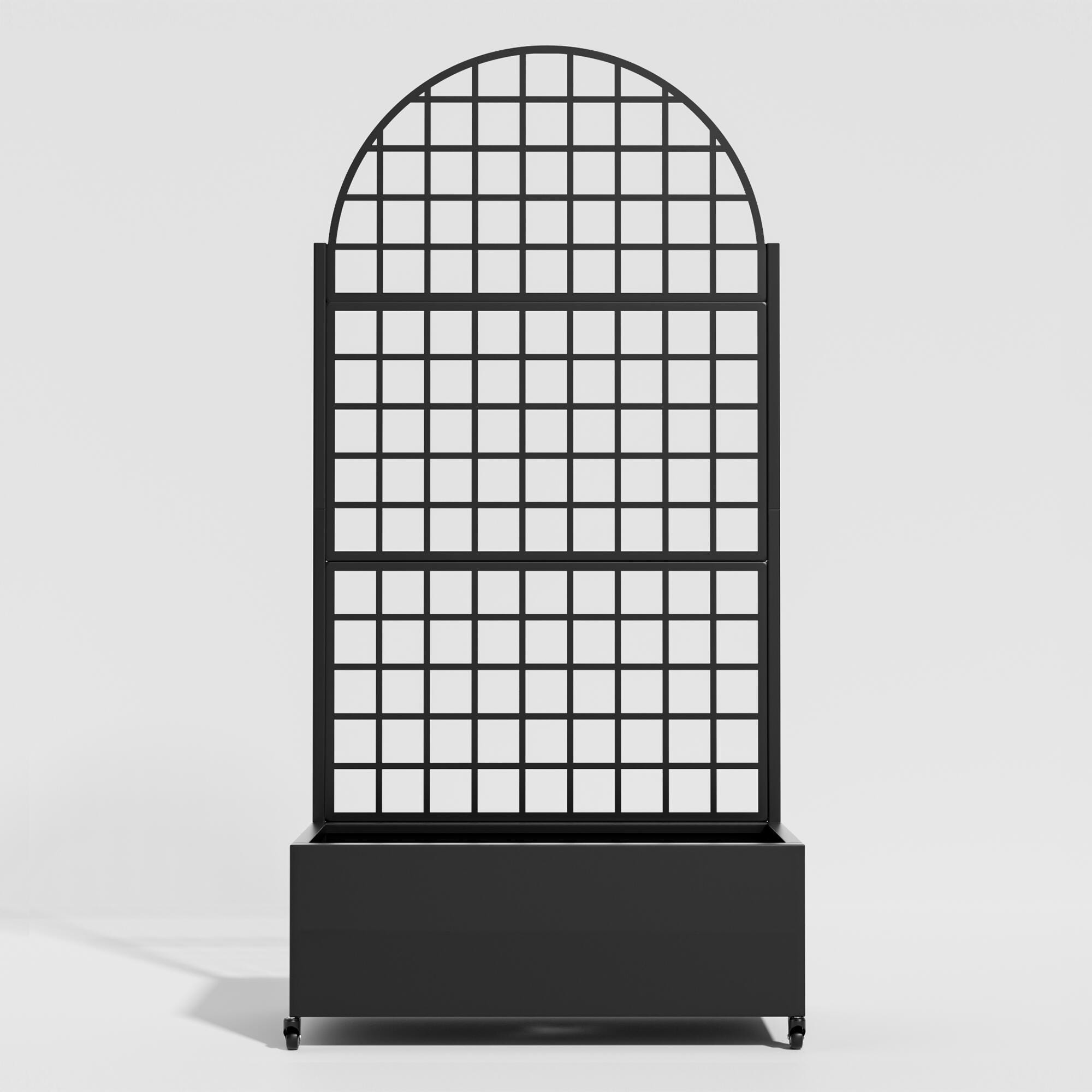 TranquilBreeze 71" Arched Grid Outdoor Trellis, , large