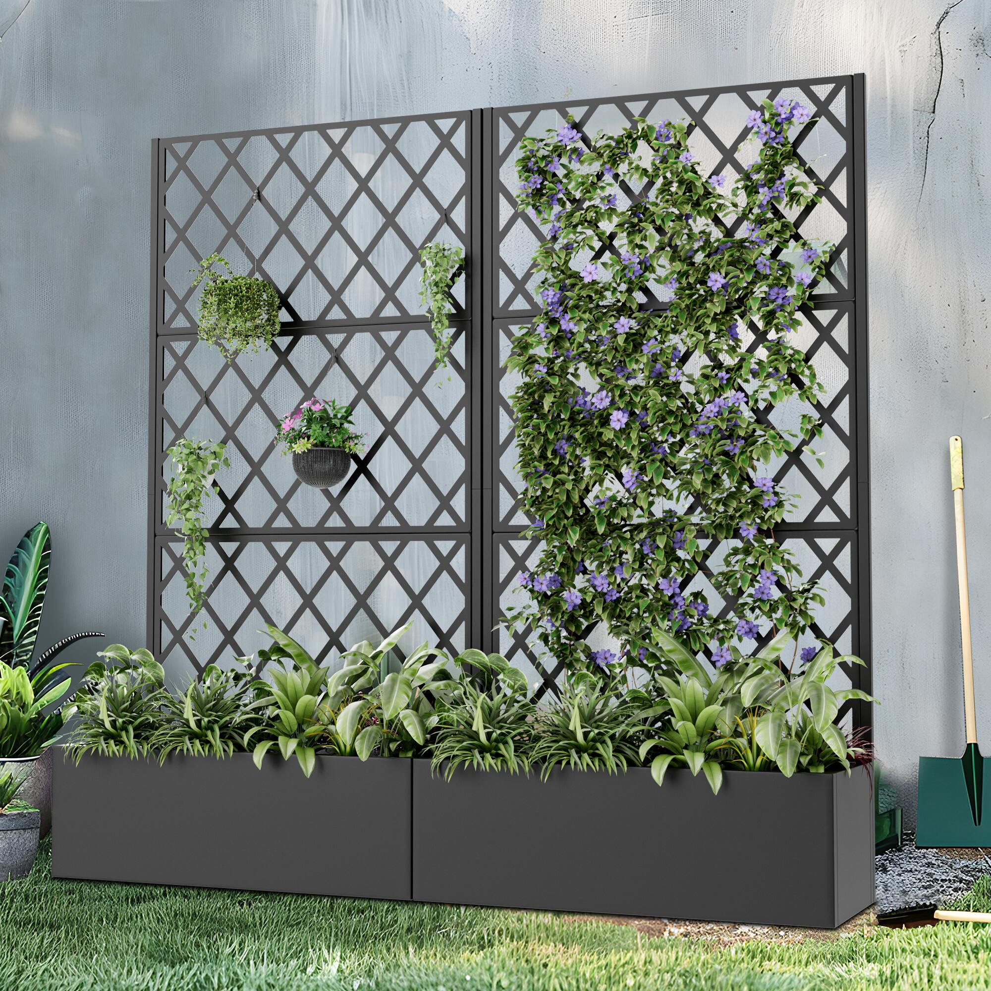 TranquilBreeze 71" Diamond Outdoor Trellis, , large