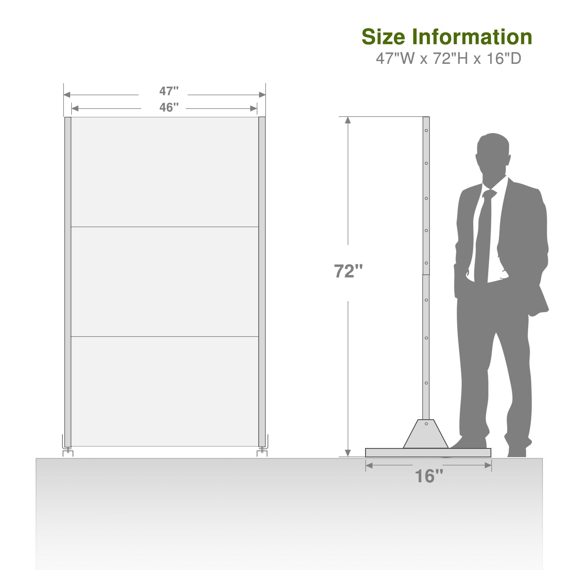 TranquilBreeze 72" Square Outdoor Privacy Screen, , large