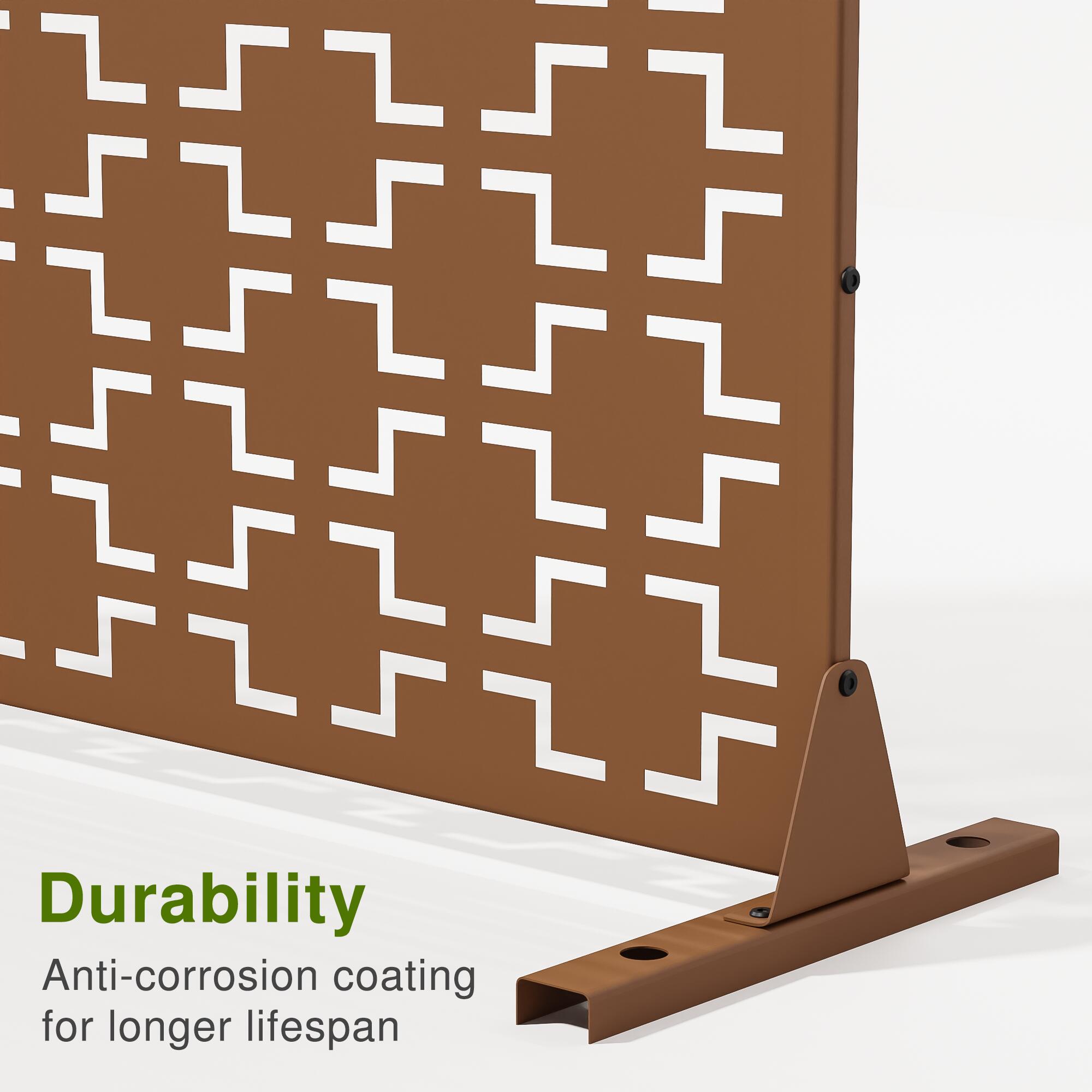 TranquilBreeze 72" Square Outdoor Privacy Screen, , large